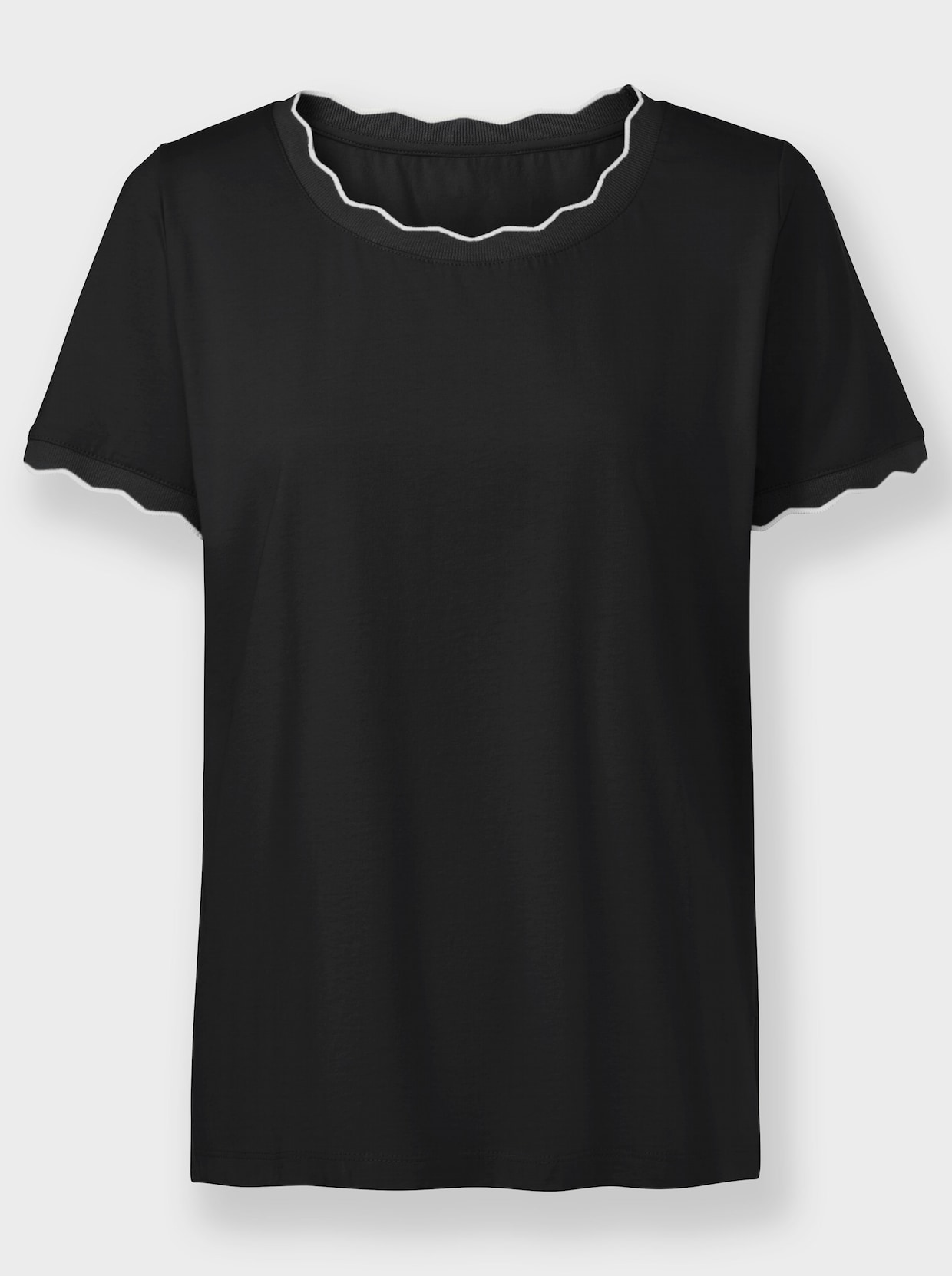 heine Shirt met korte mouwen - zwart