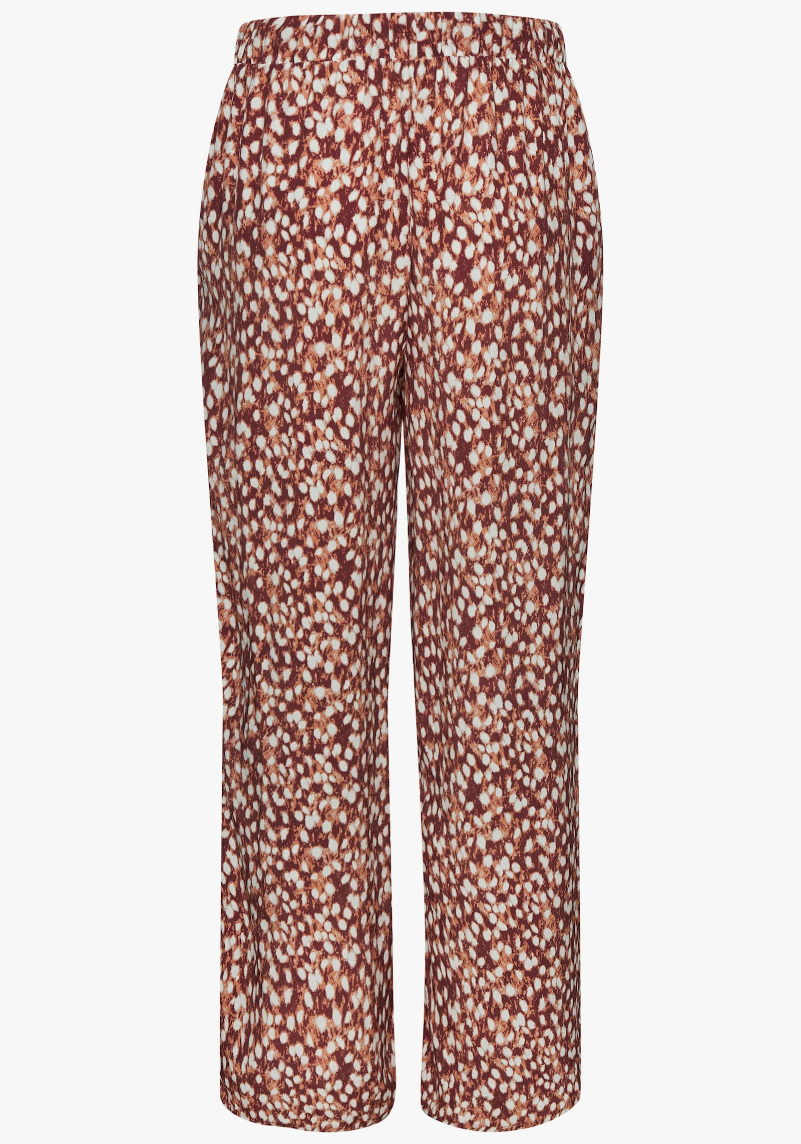 Vivance Palazzohose - braun-creme bedruckt