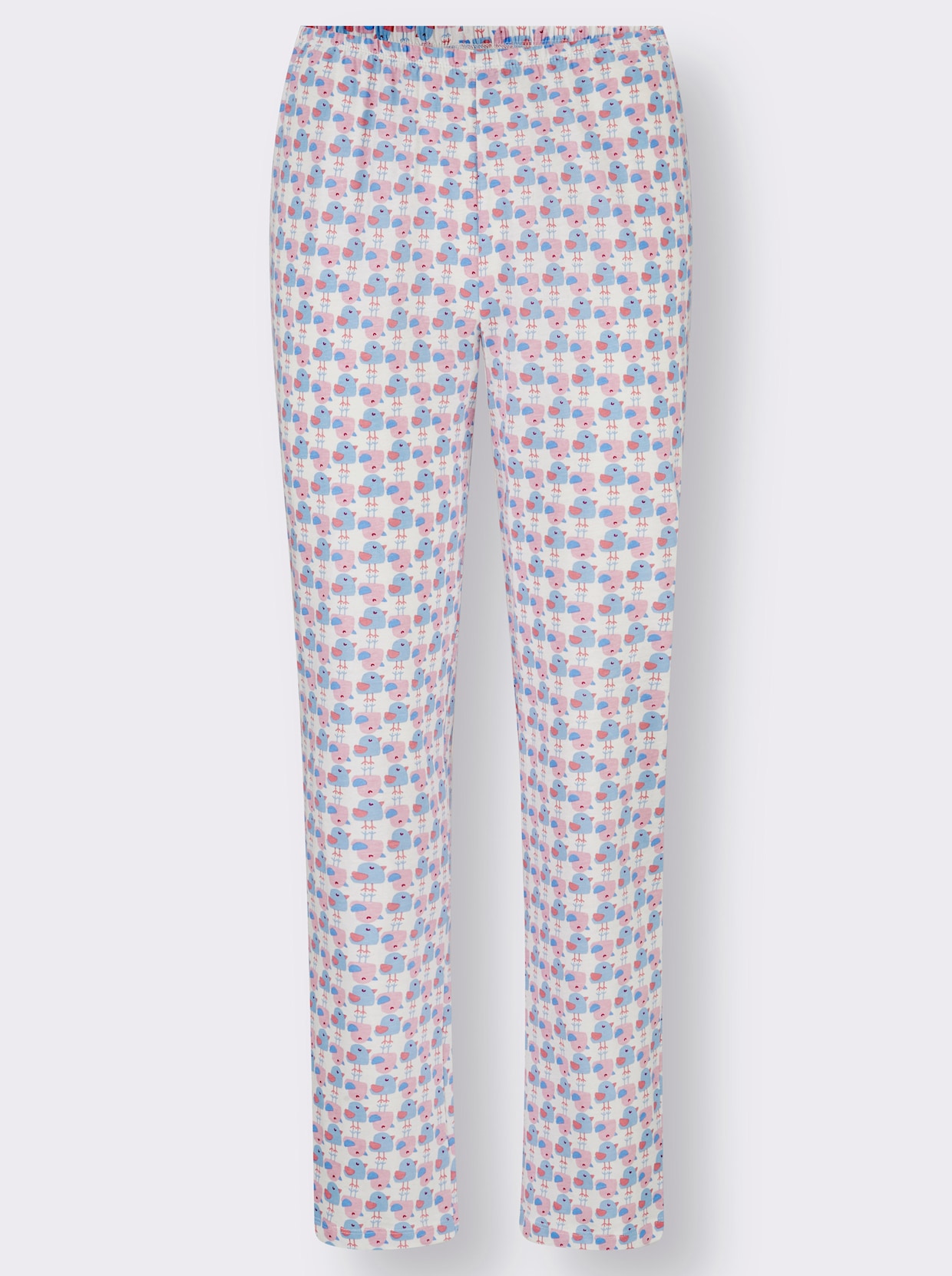 wäschepur Pyjama's - ijsblauw bedrukt + oudroze