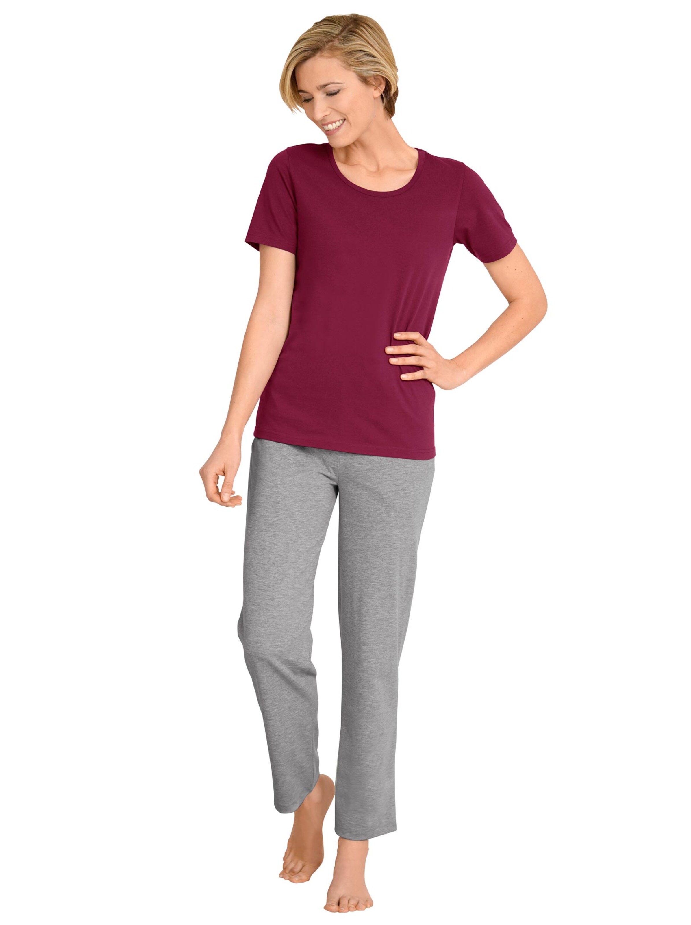 Hosen - schwarz + grau-meliert