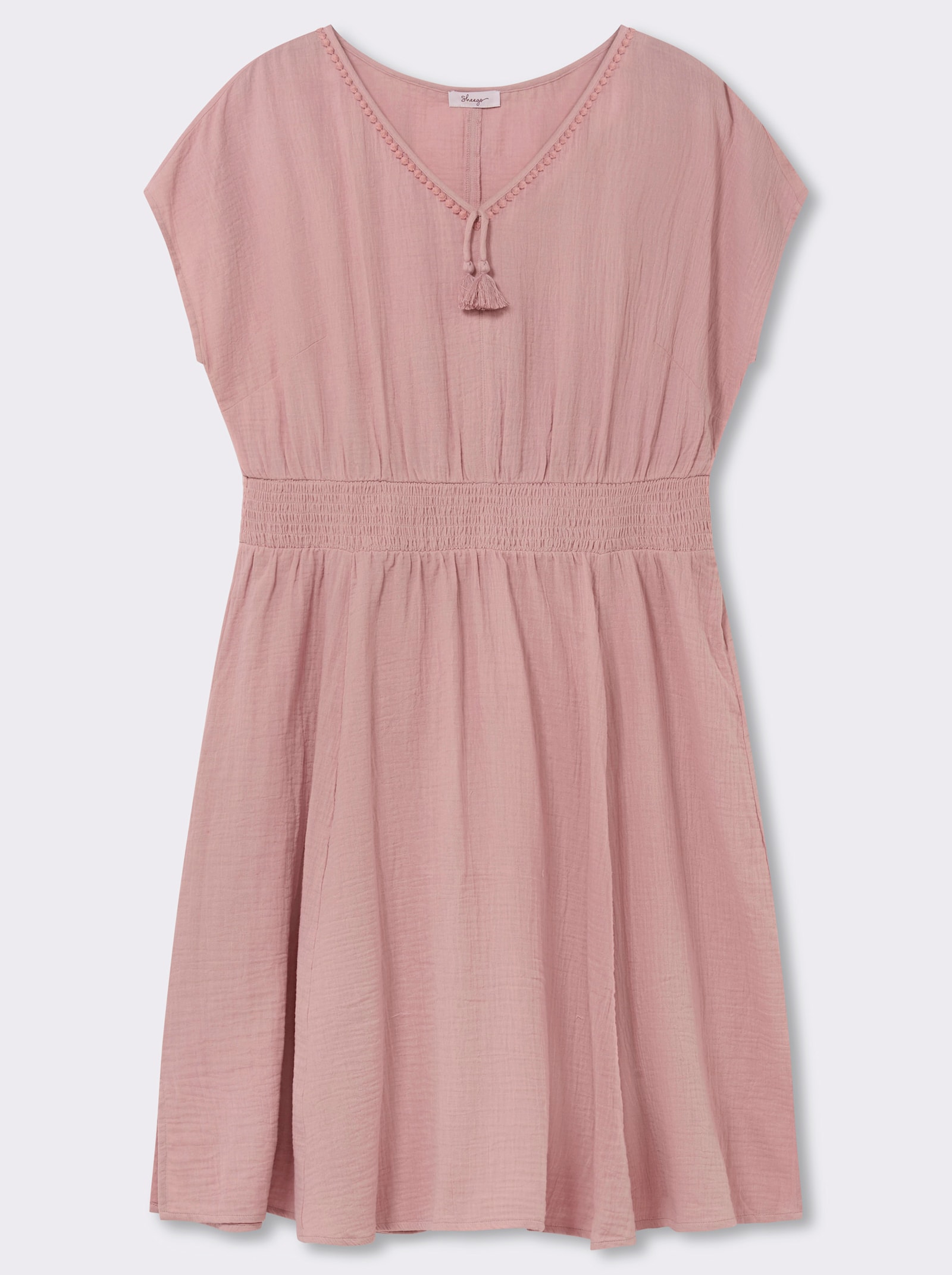 sheego Sommerkleid aus Musselin - hortensie