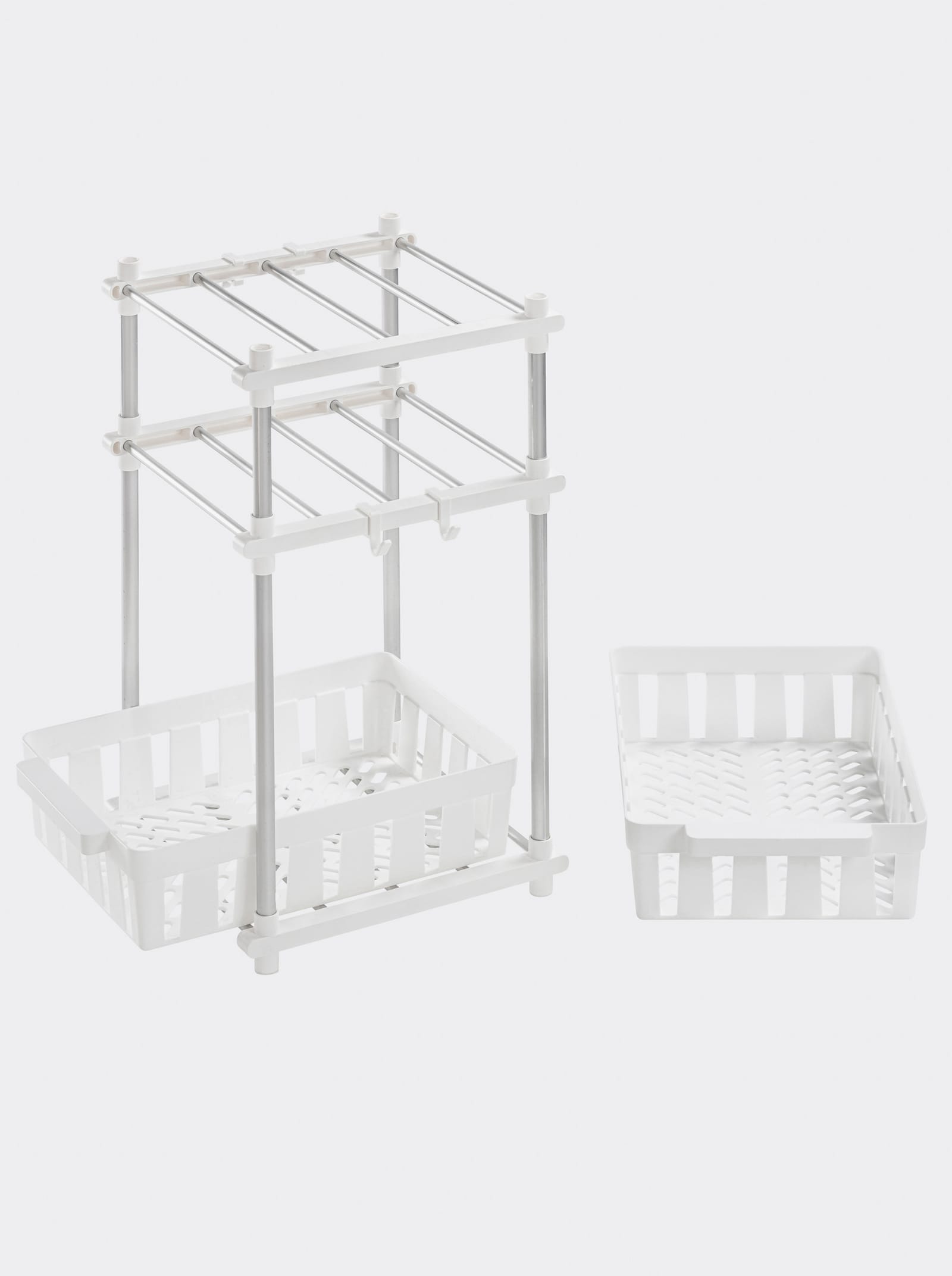 heine home Opbergrek - wit/grijs