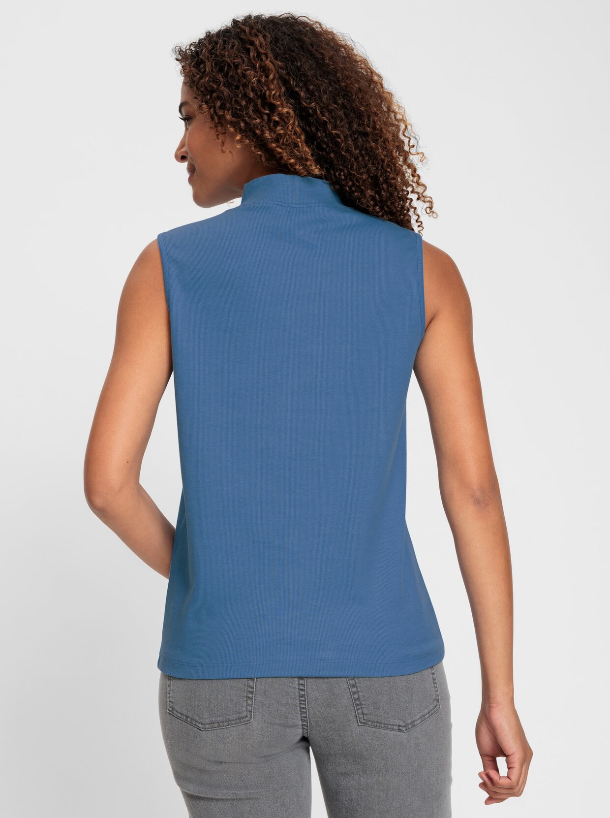 Shirttop - mittelblau