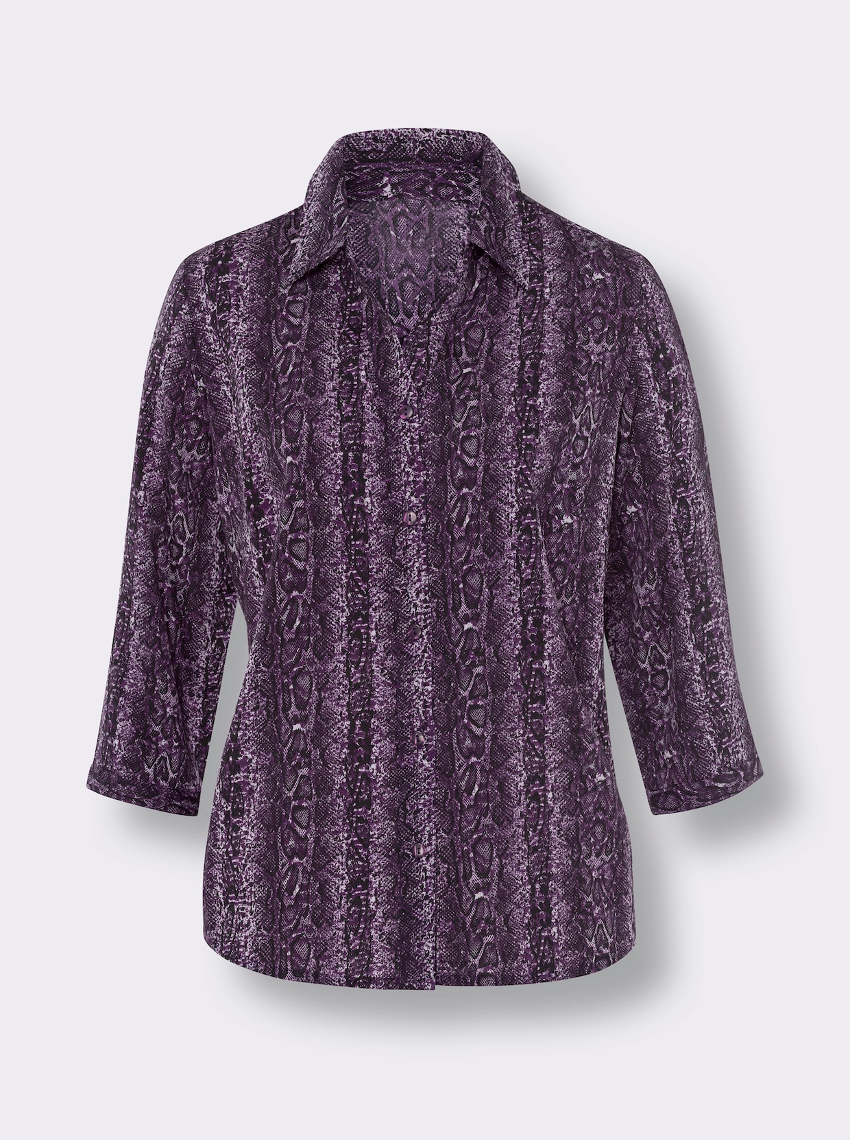 Blouse met print - druif/lila bedrukt