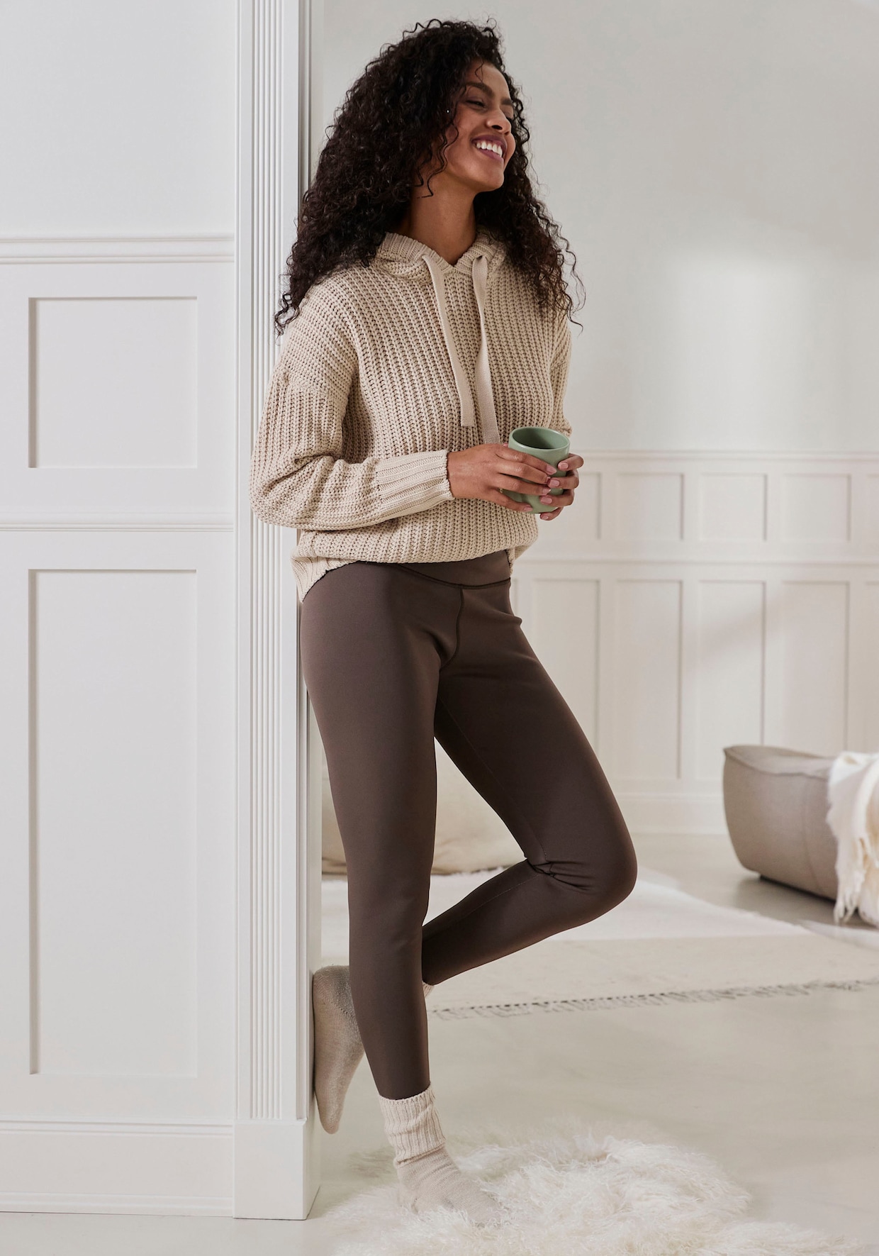 Lavana Thermoleggings - 1x braun