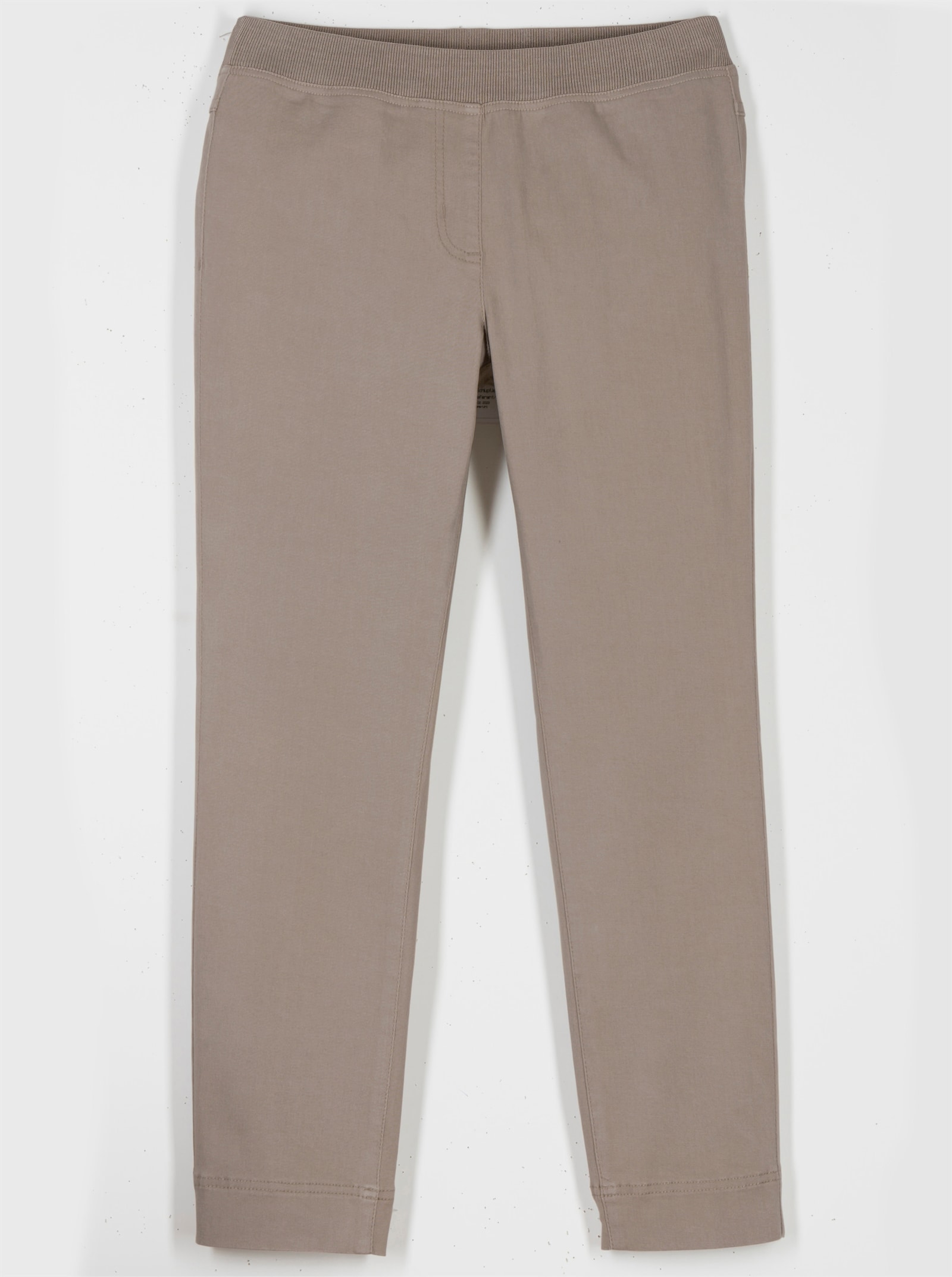 7/8-Jeans mit elastischem Strickbund - sesam