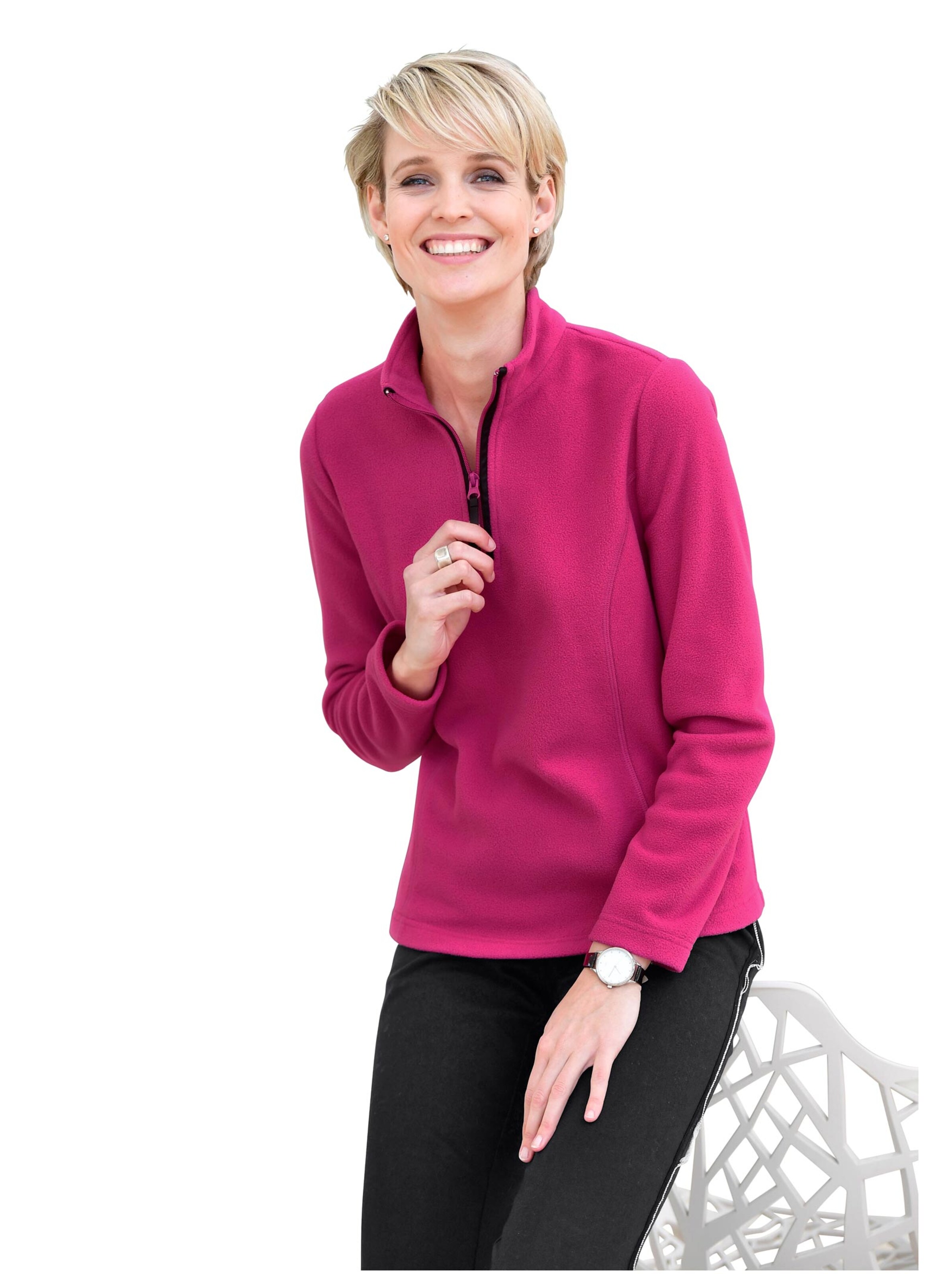 Fleece-Shirt - cyclam