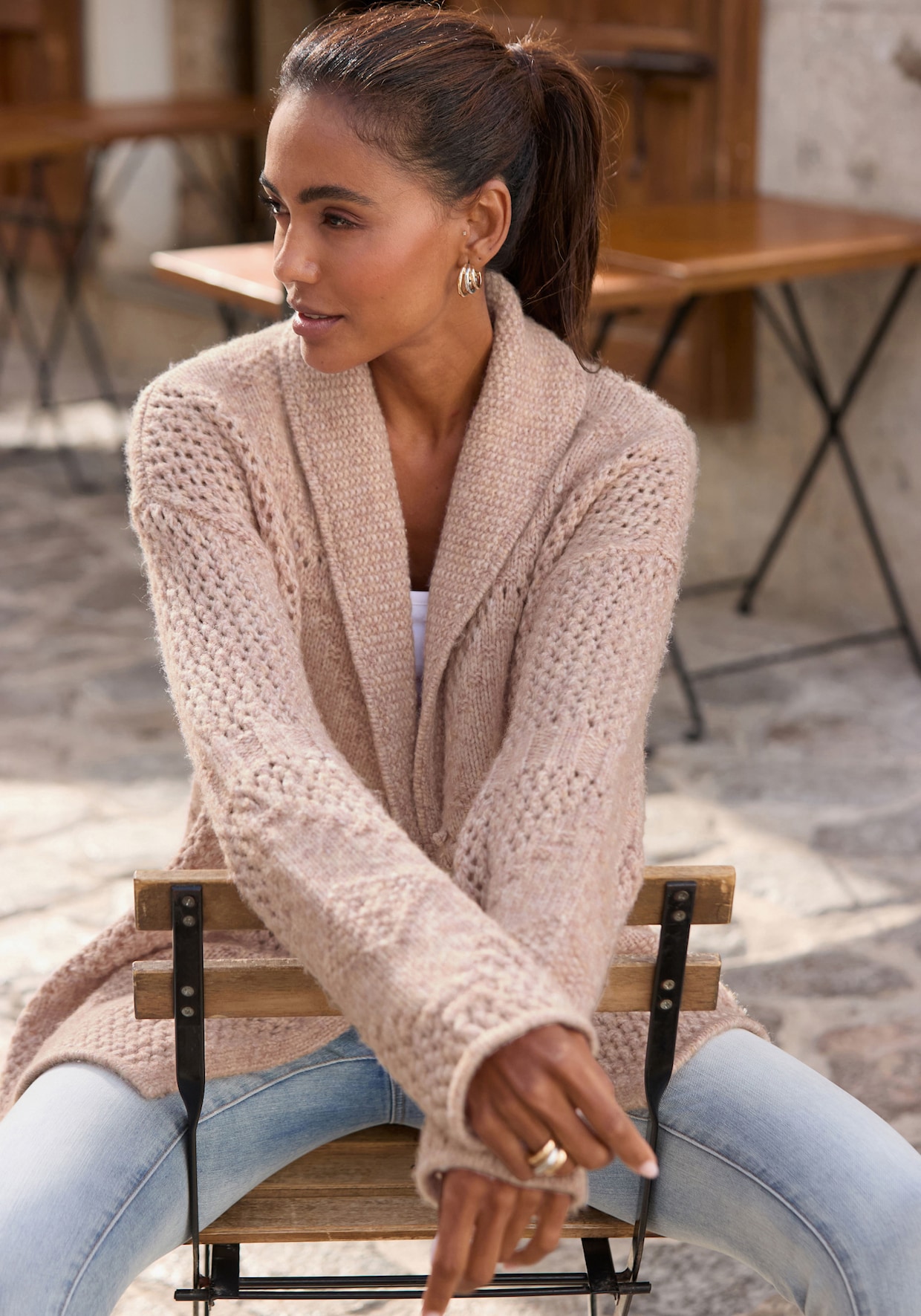 LASCANA Cardigan - mauve