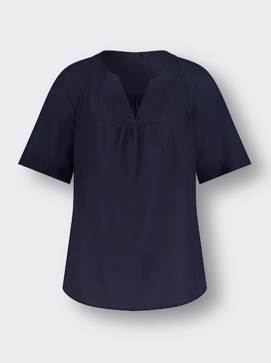 Katoenen blouse - marine