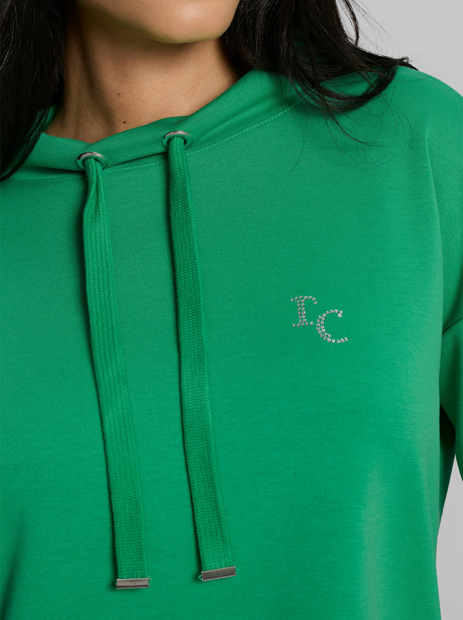 heine Sweatshirt mit Stehkragen - grasgrün