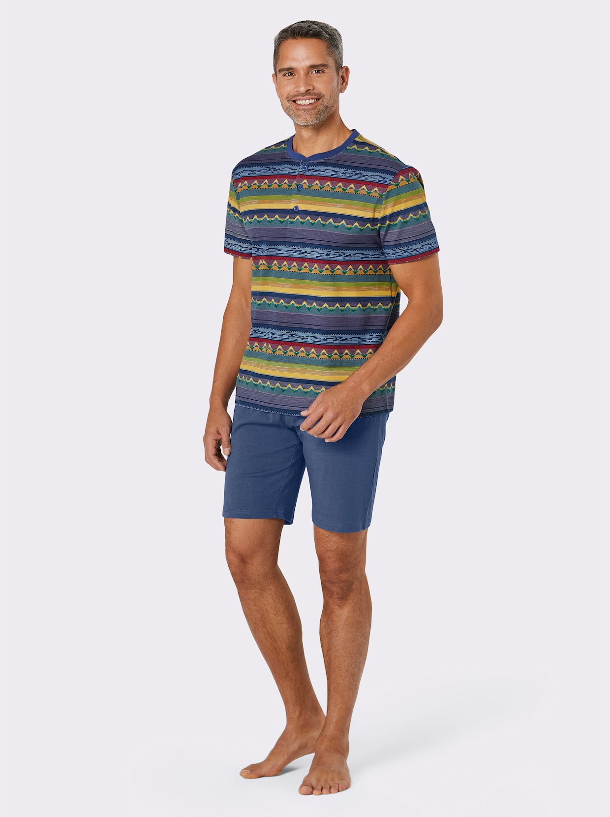 wäschepur men Shortys - gelb + jeansblau