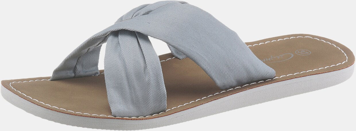 City Walk slippers - lichtblauw