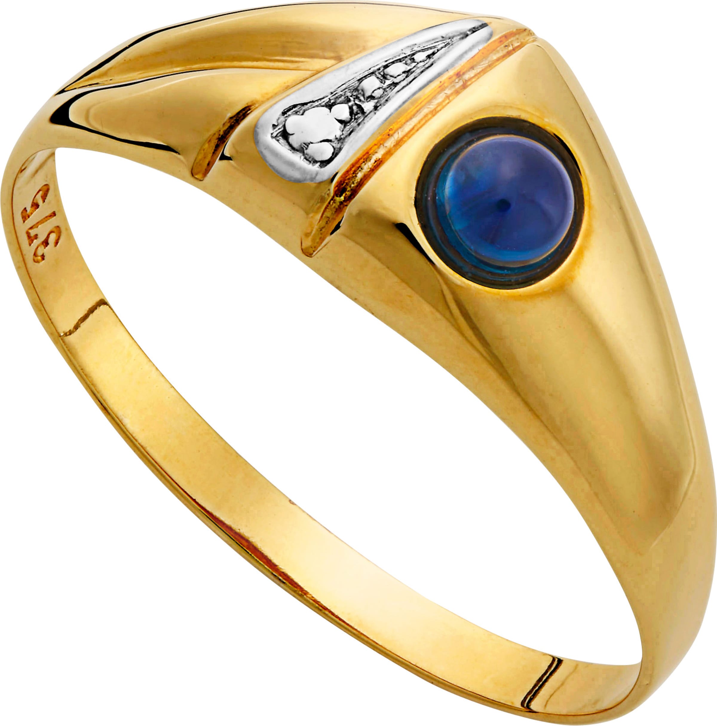 75 Gold günstig Kaufen-Ring in blau von heine. Ring in blau von heine <![CDATA[Ein Blickfang: Ring aus Gelbgold 375. Mit verführerischem Rubin, begehrtem Saphir oder exklusivem Smaragd. ø ca. 3 mm. In Cabochonfassung. Mit Zirkonia.]]>. 
