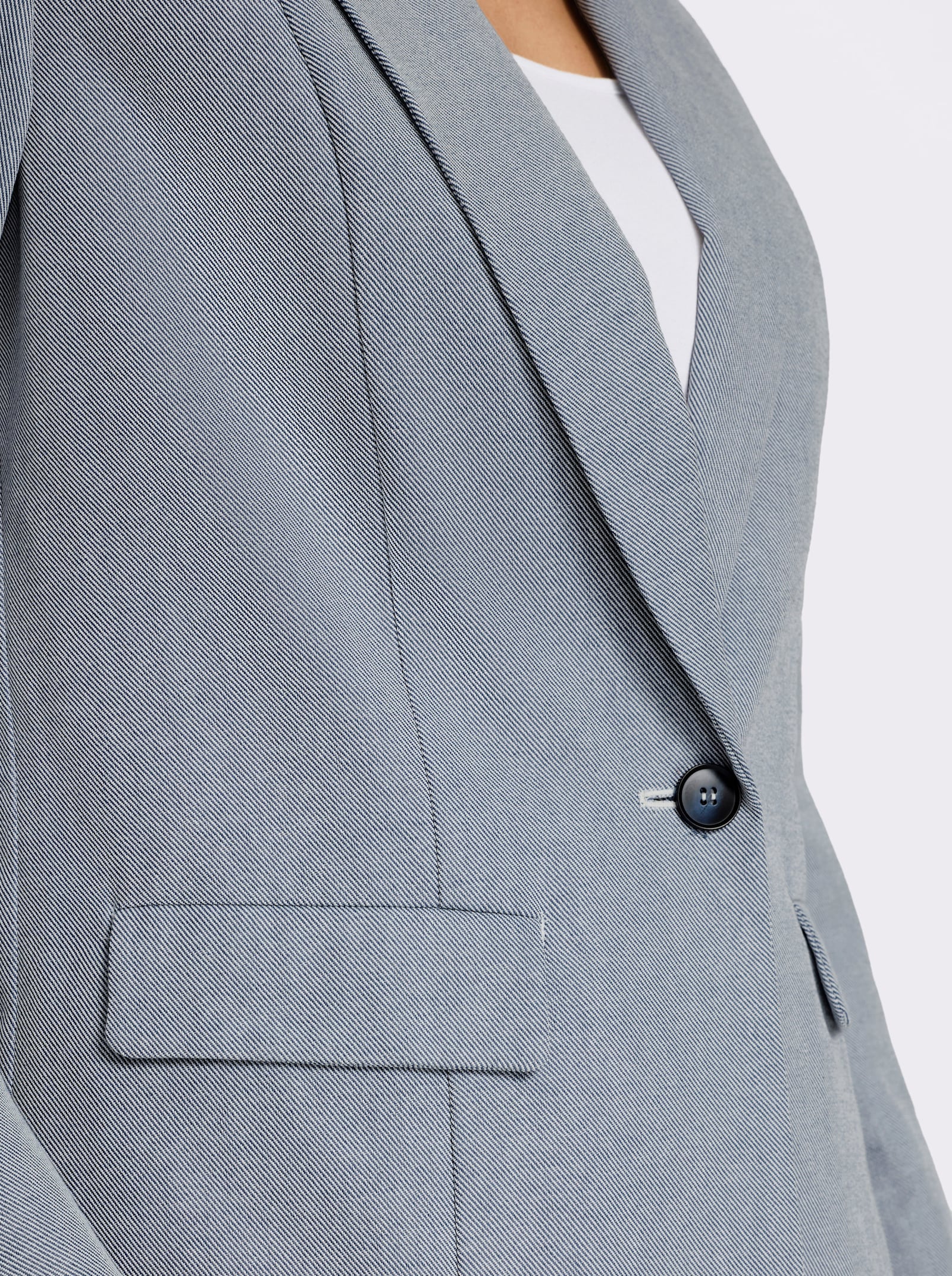 heine Blazer mit Reverskragen - rauchblau
