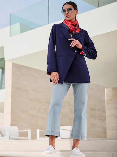 heine Blazer im asymmetrischen Schnitt - marine-rot