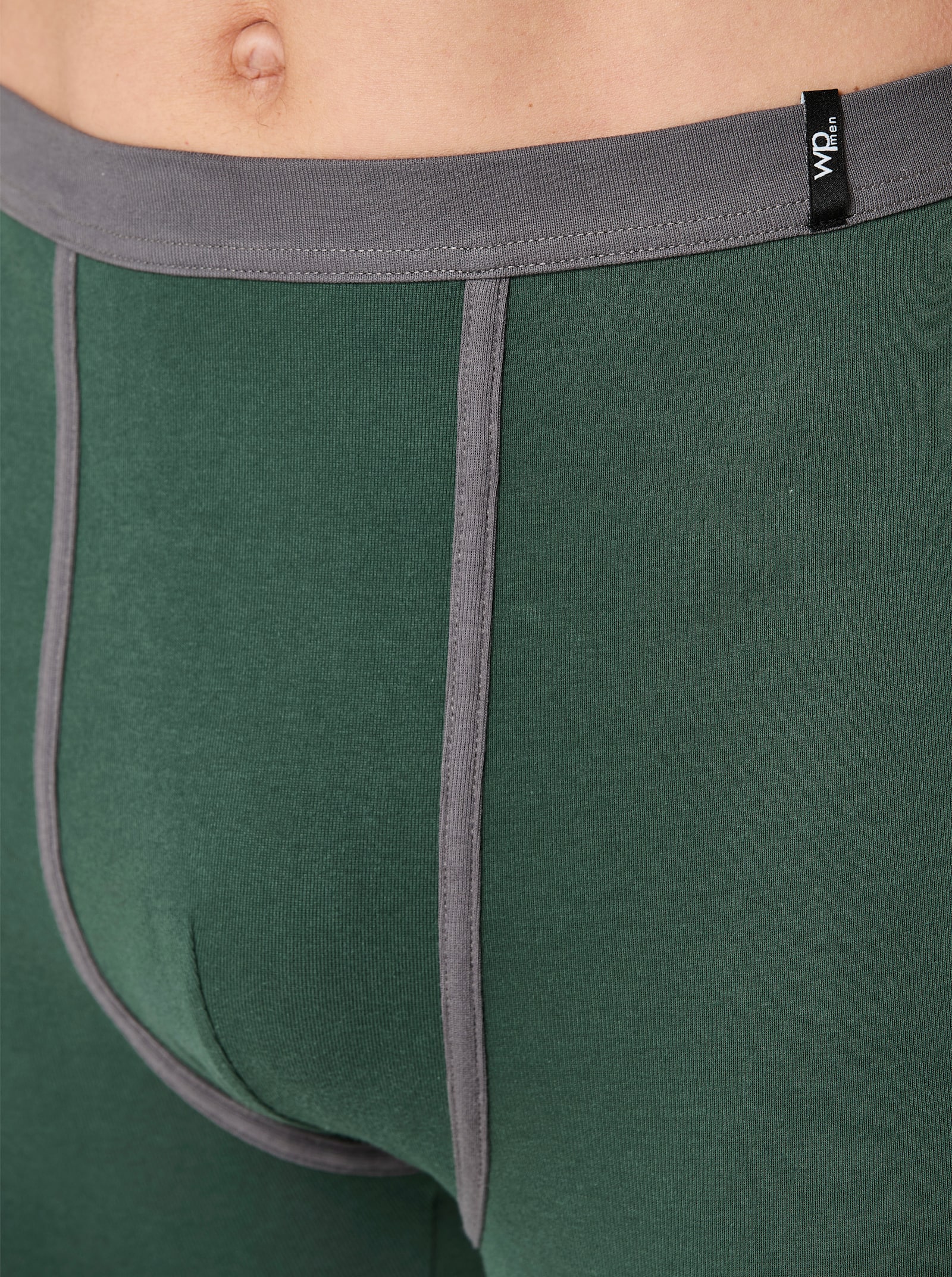 wäschepur men Hose lang - anthrazit + moos