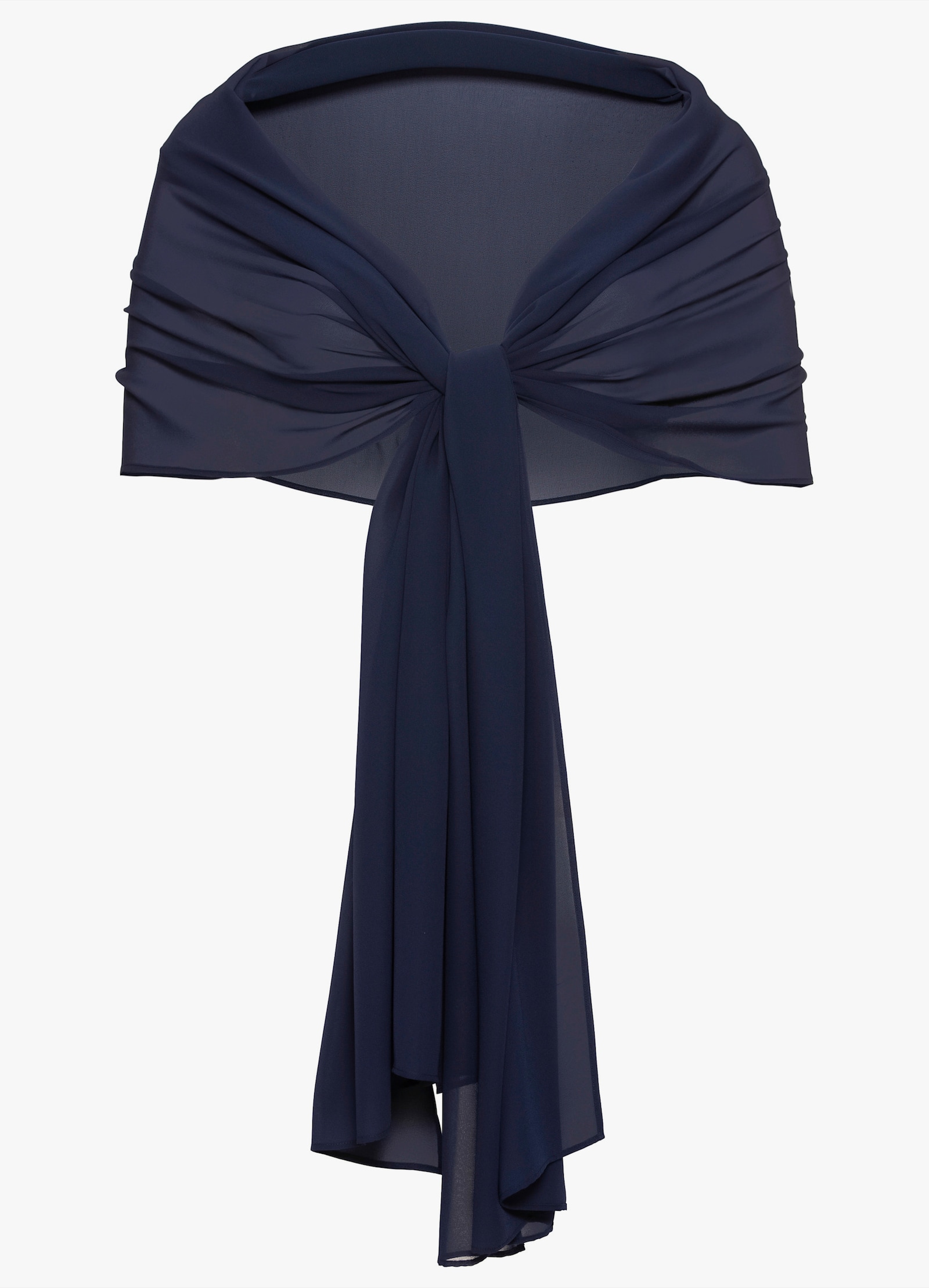sheego Stola aus Chiffon - marine
