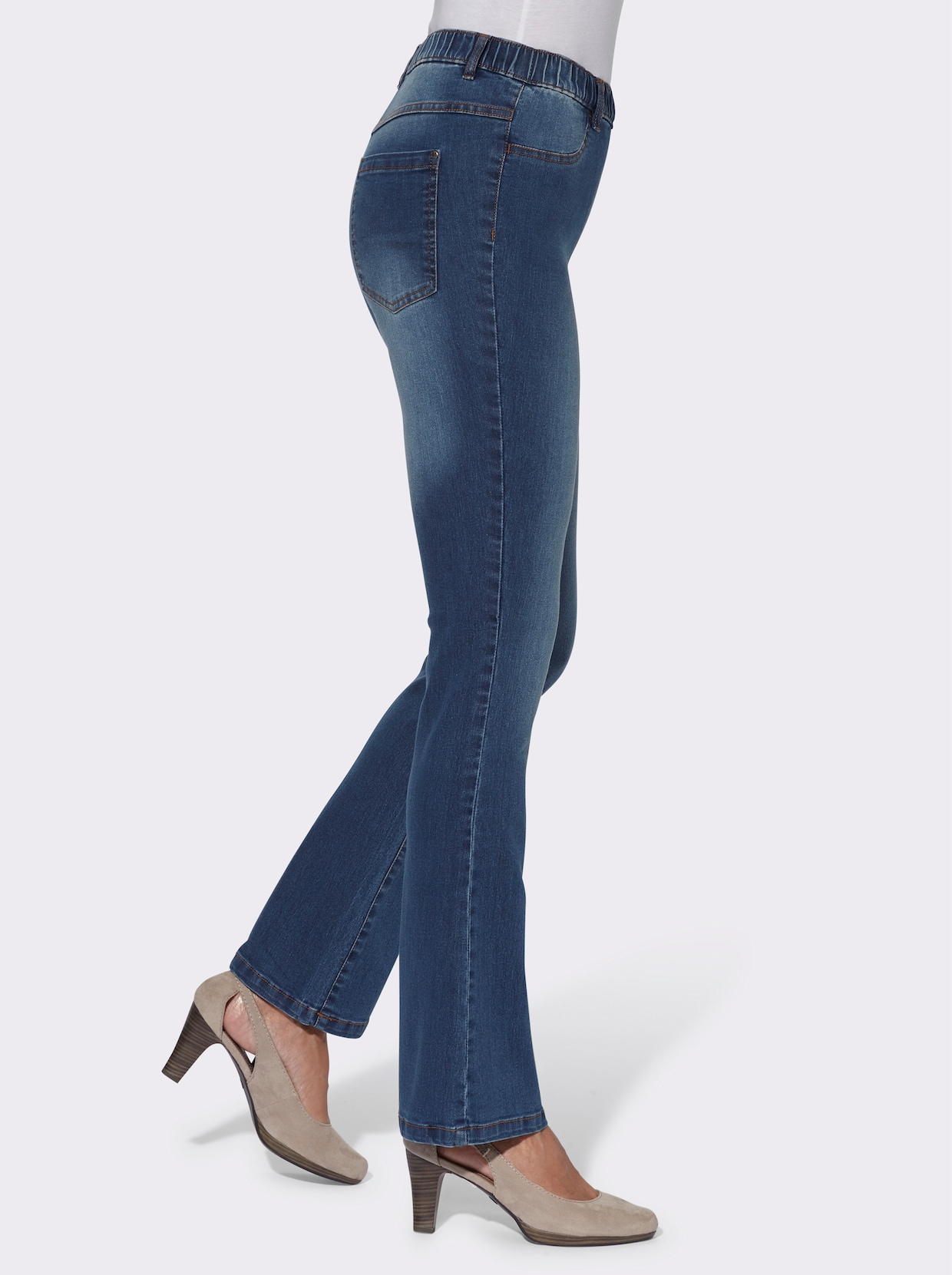 Vidtjeans - blue-stone-washed