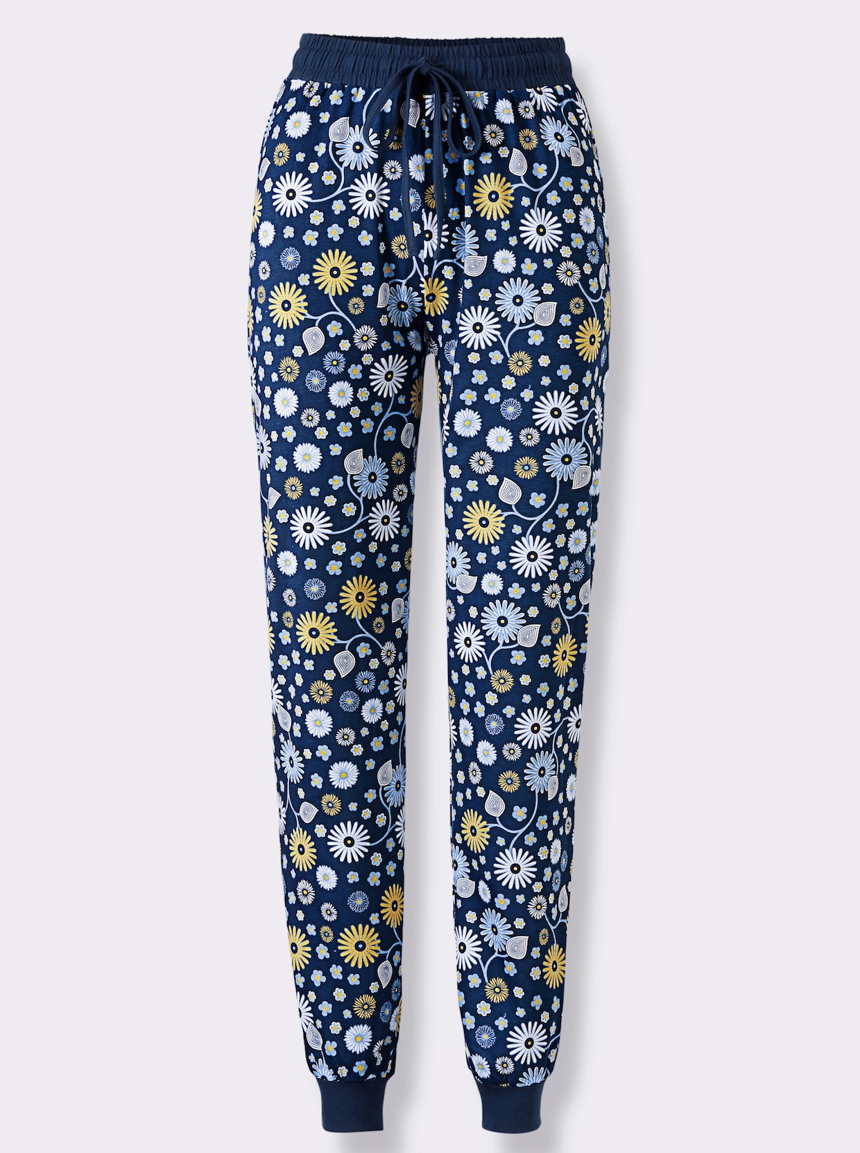 wäschepur Pyjama-Broek - donkerblauw geprint