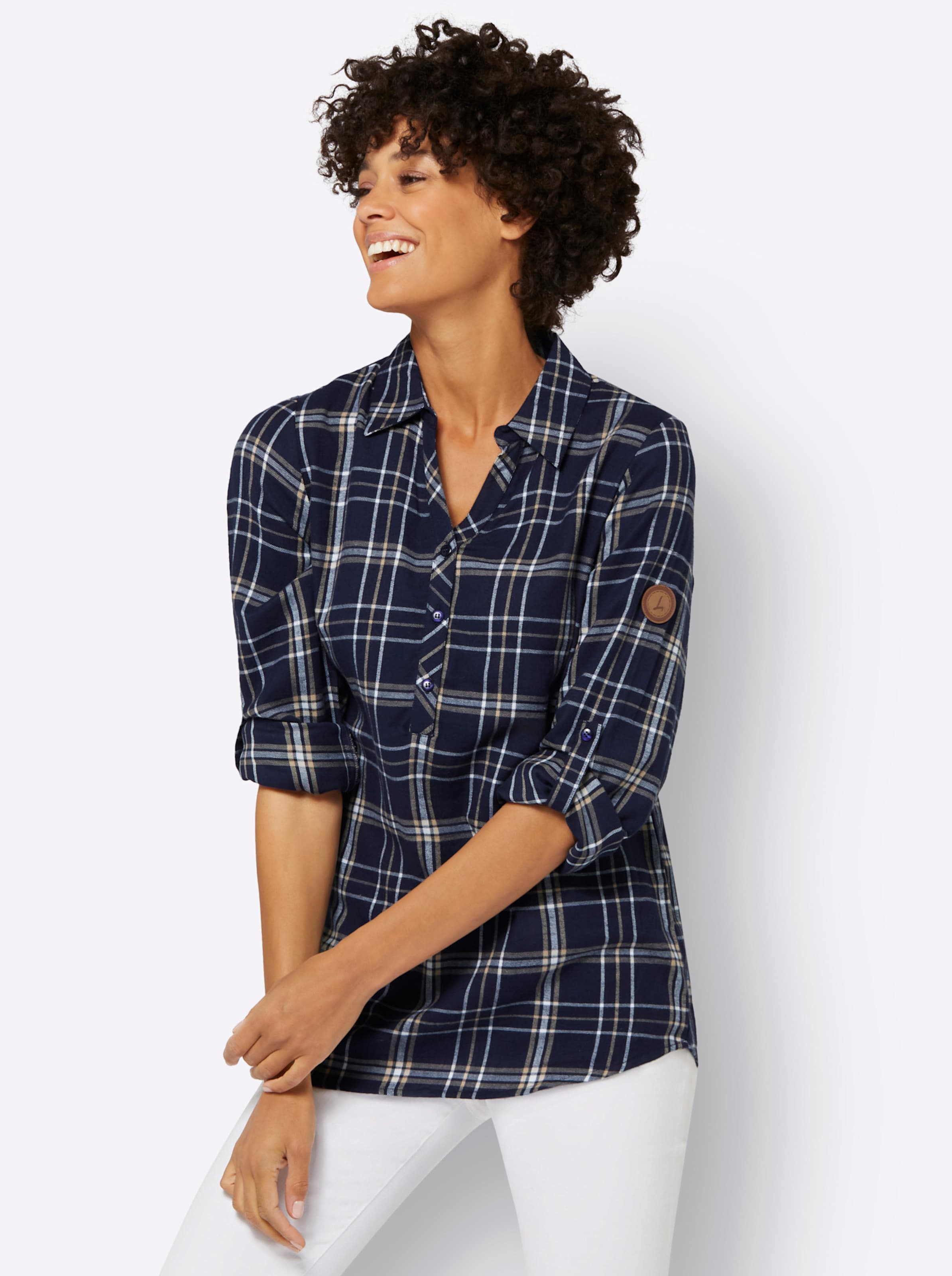 Flanellbluse