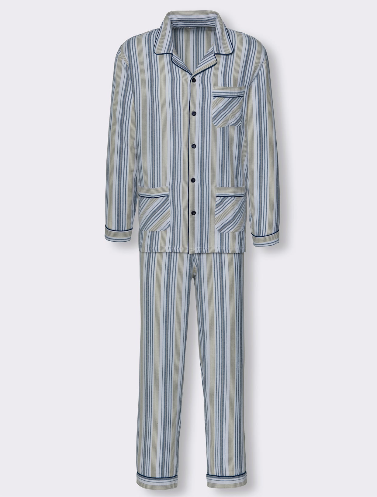 KINGsCLUB Pyjama - blauw gestreept