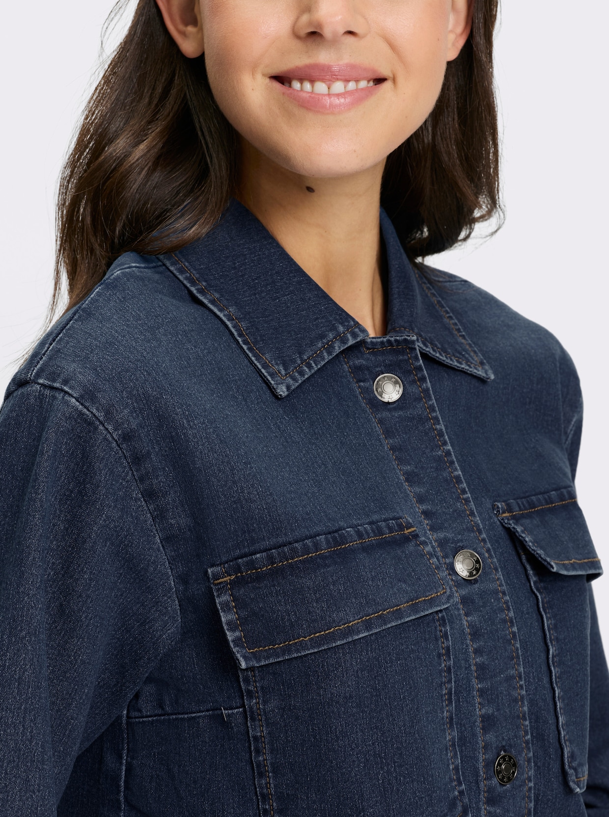 heine Jeansjacke - blue-stone-washed