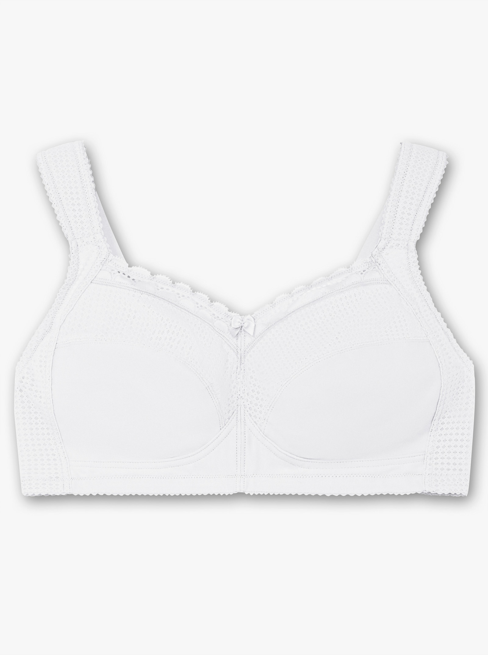 Miss Mary Entlastungs-BH ohne Bügel mit Komfortträgern - weiß