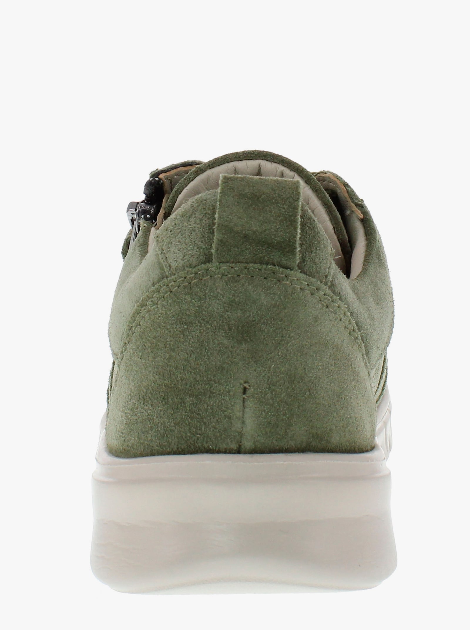 Naturläufer Sneaker mit seitlichem Reißverschluss, Weite H - oliv