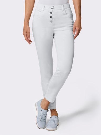 CREATION L PREMIUM Hose mit Lyocell - weiß