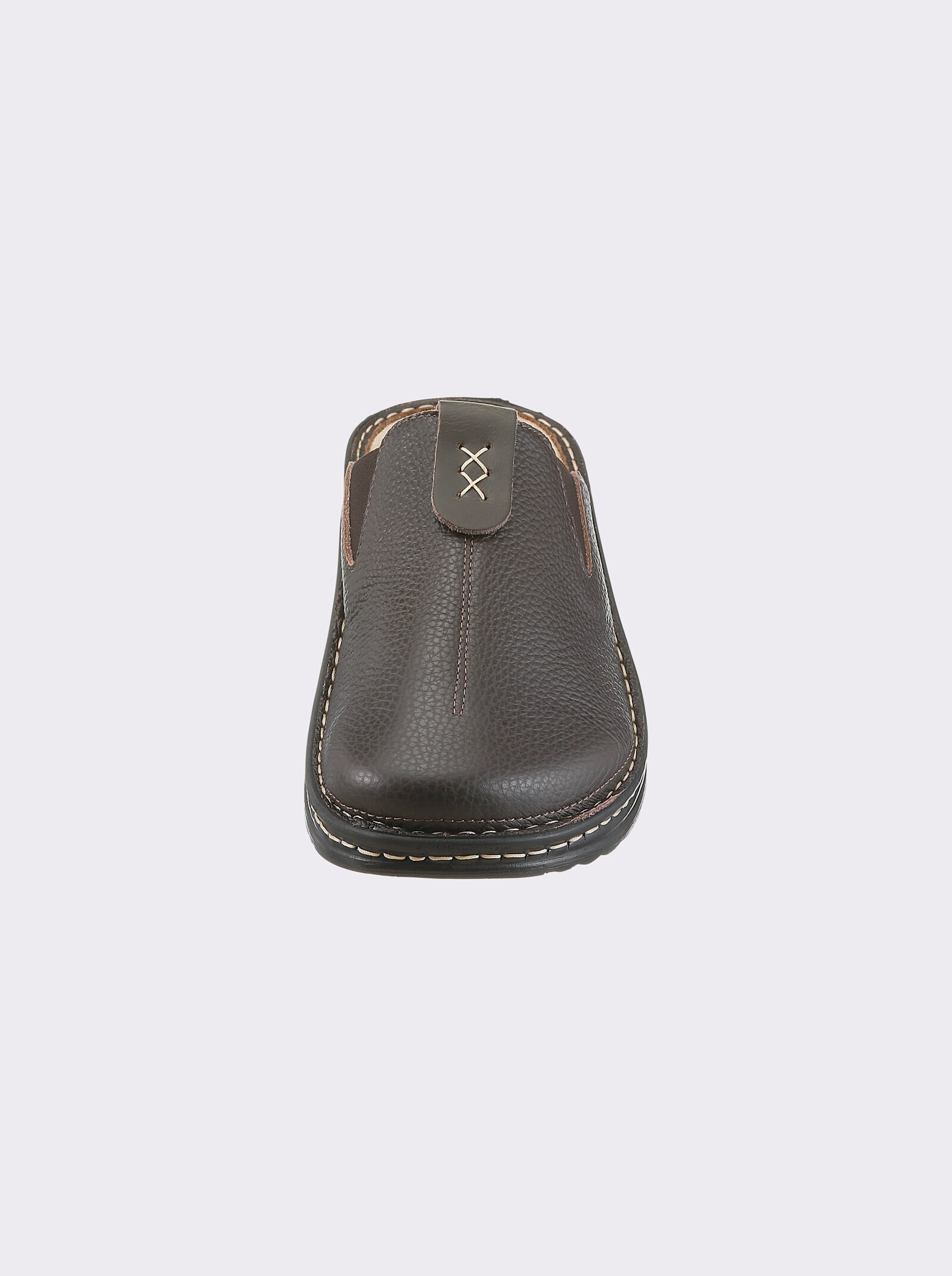 Mubb Clog aus weichem, dehnbarem Leder - schoko