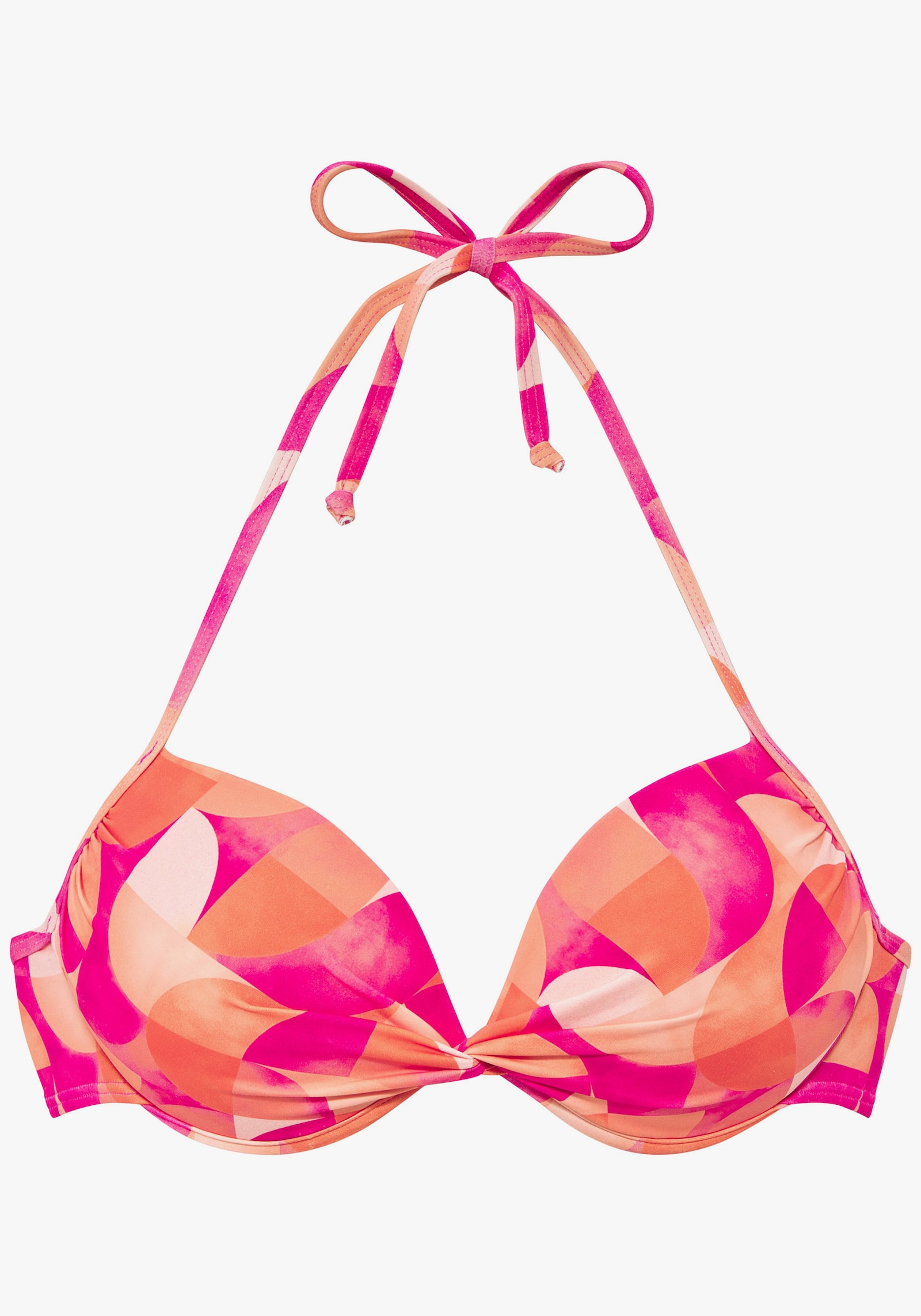 LASCANA Push-Up-Bikini-Top - beere-pfirsich