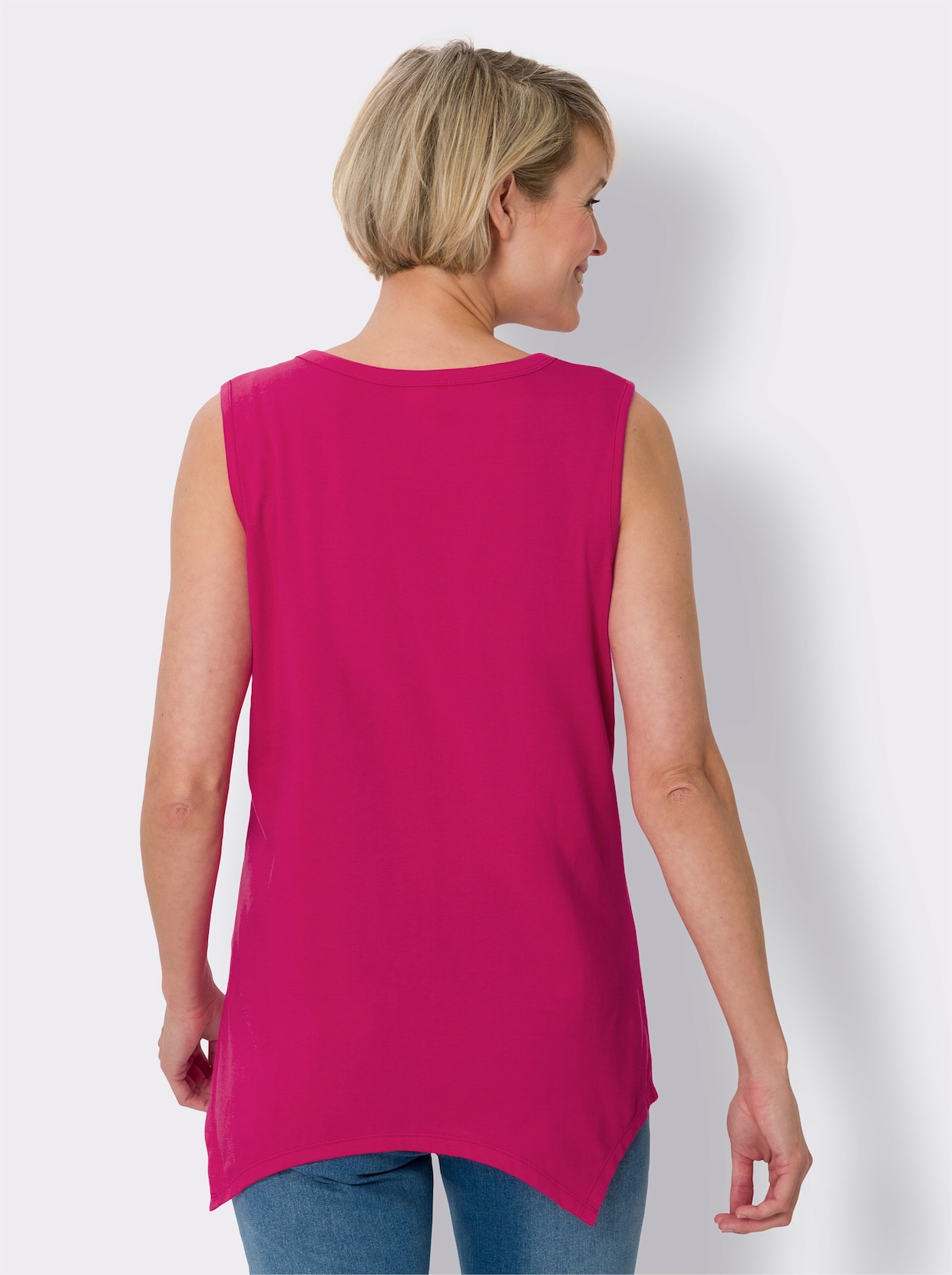 Shirttop - pink-himmelblau