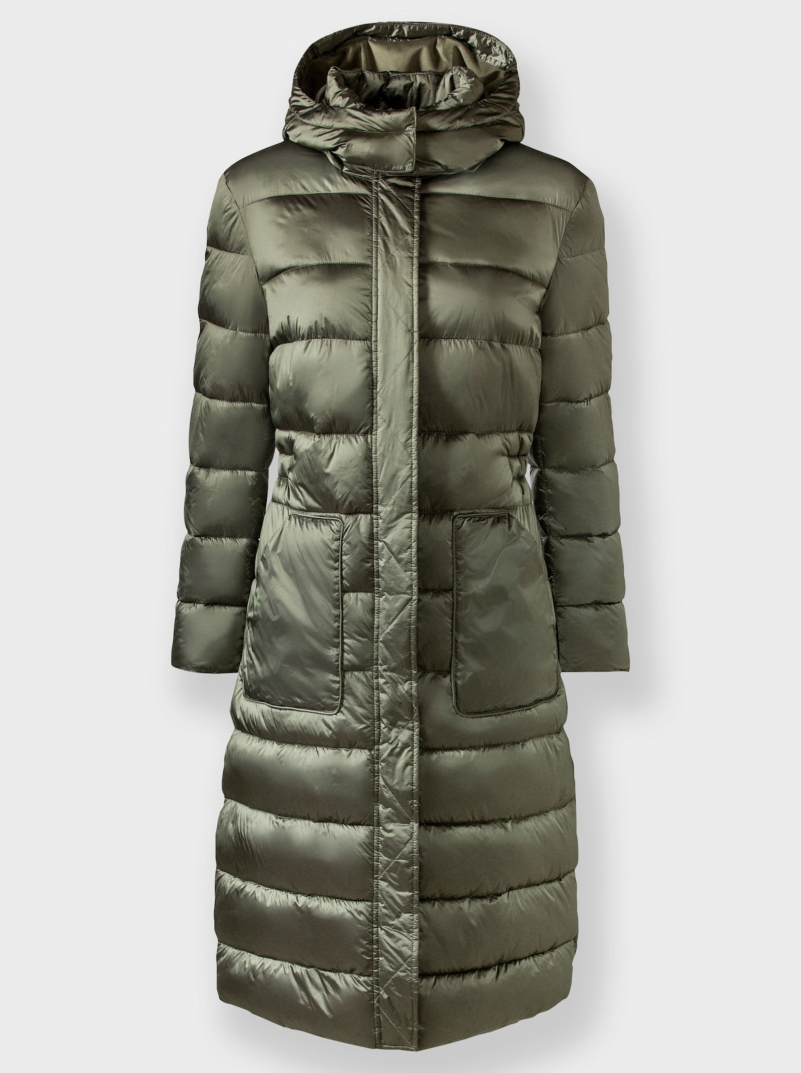 heine Manteau matelassé avec doublure imprimée - kaki