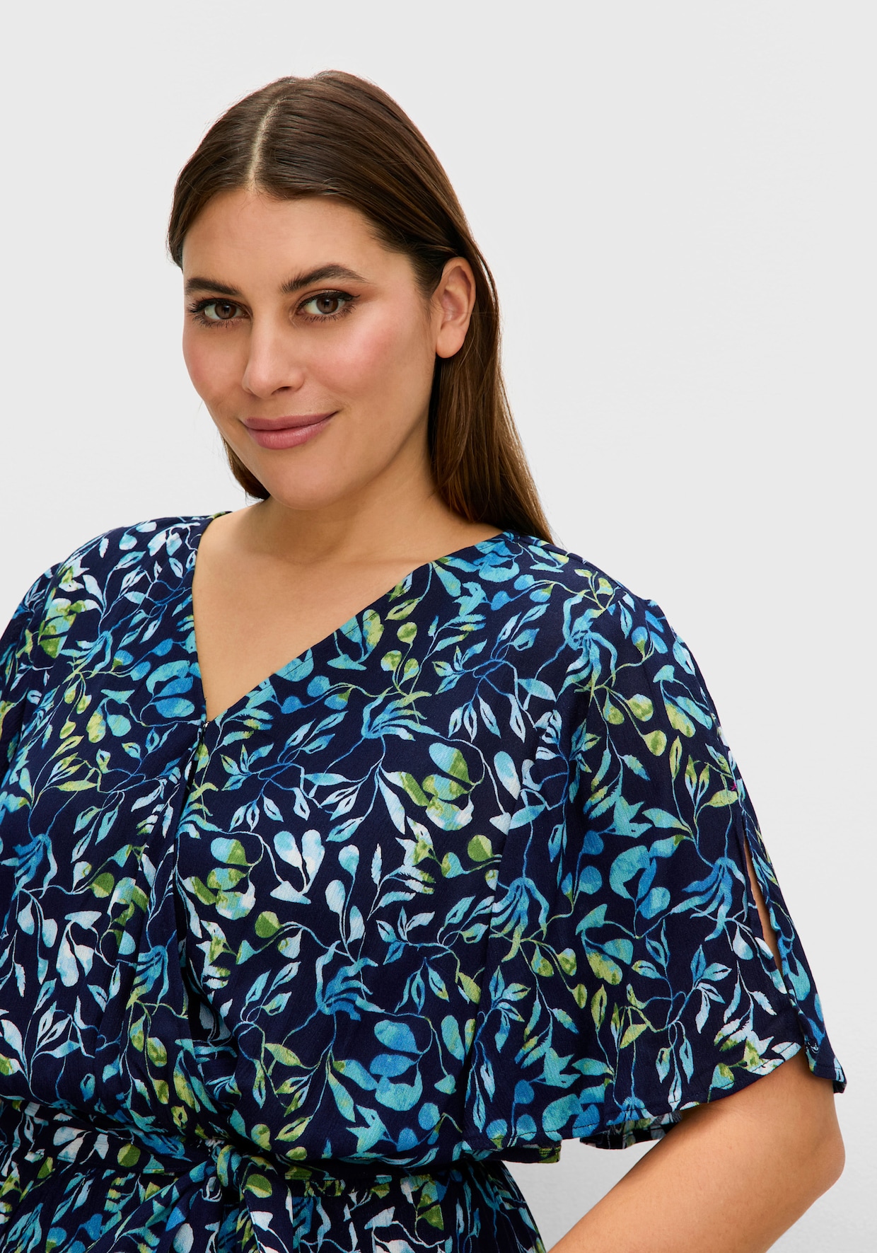 sheego Overall - tiefblau-bedruckt