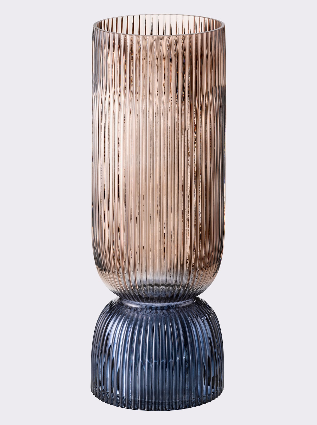 Impressionen Vase - beige-blau