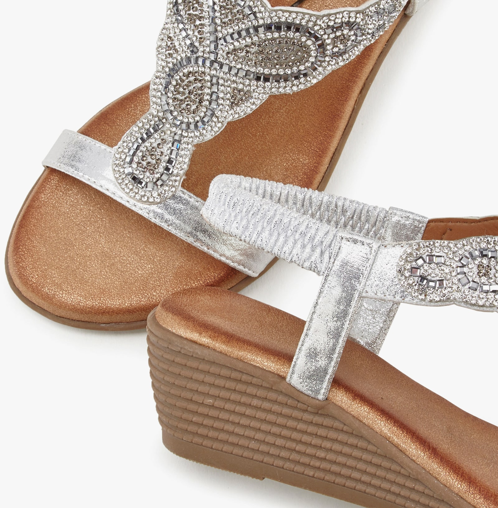 LASCANA Sandales - couleur argent