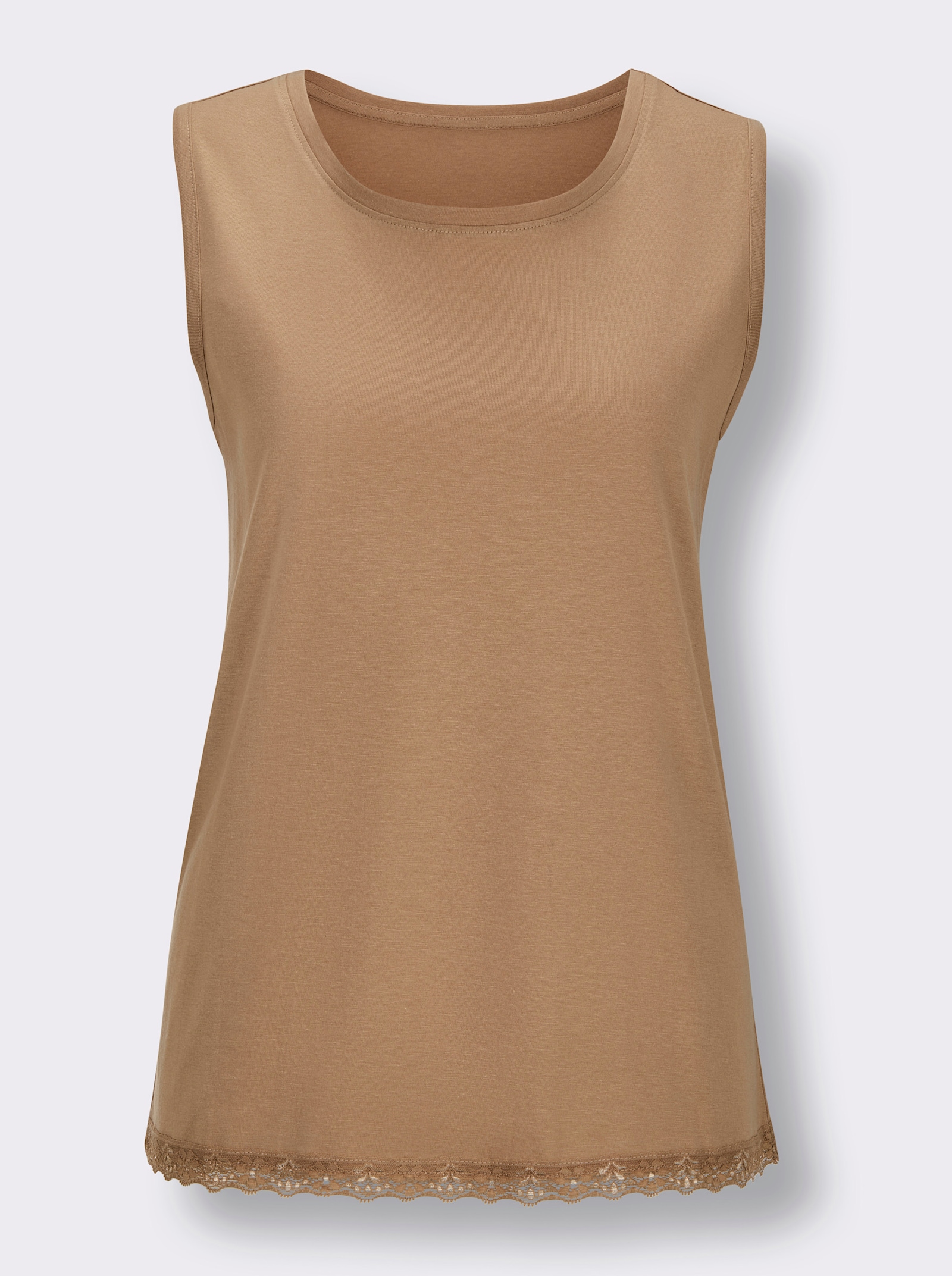 wäschepur Schlafanzug-Shirt - camel