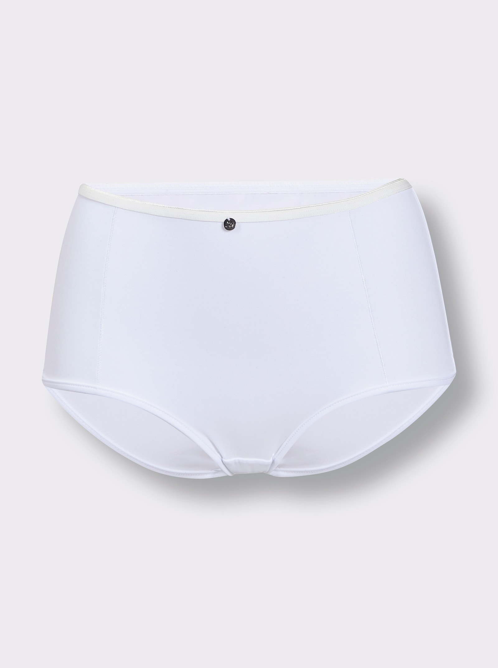 wäschepur Hipster mit flachen Abschlüssen - weiss