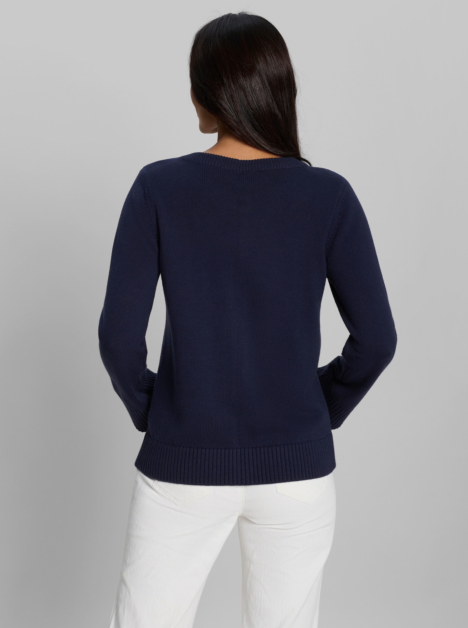 heine Strickjacke in Kurzform - marine