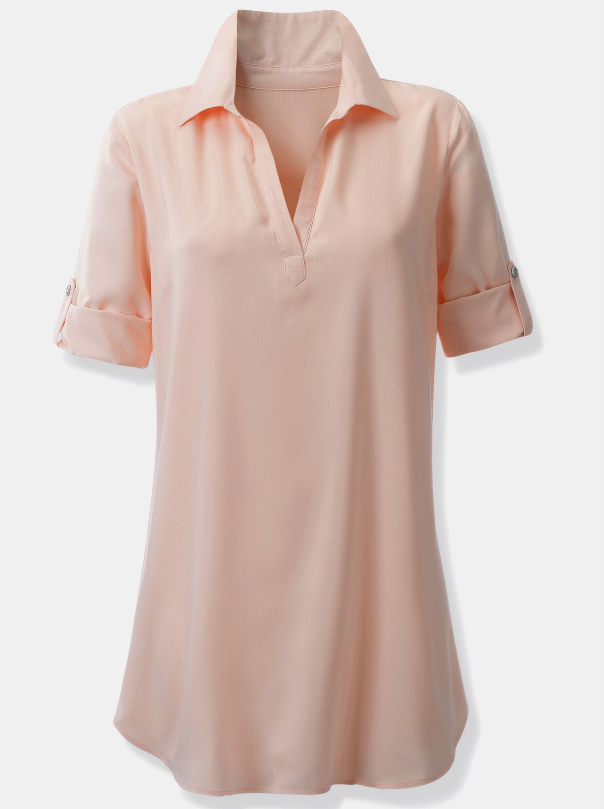 Longline blouse - poudre