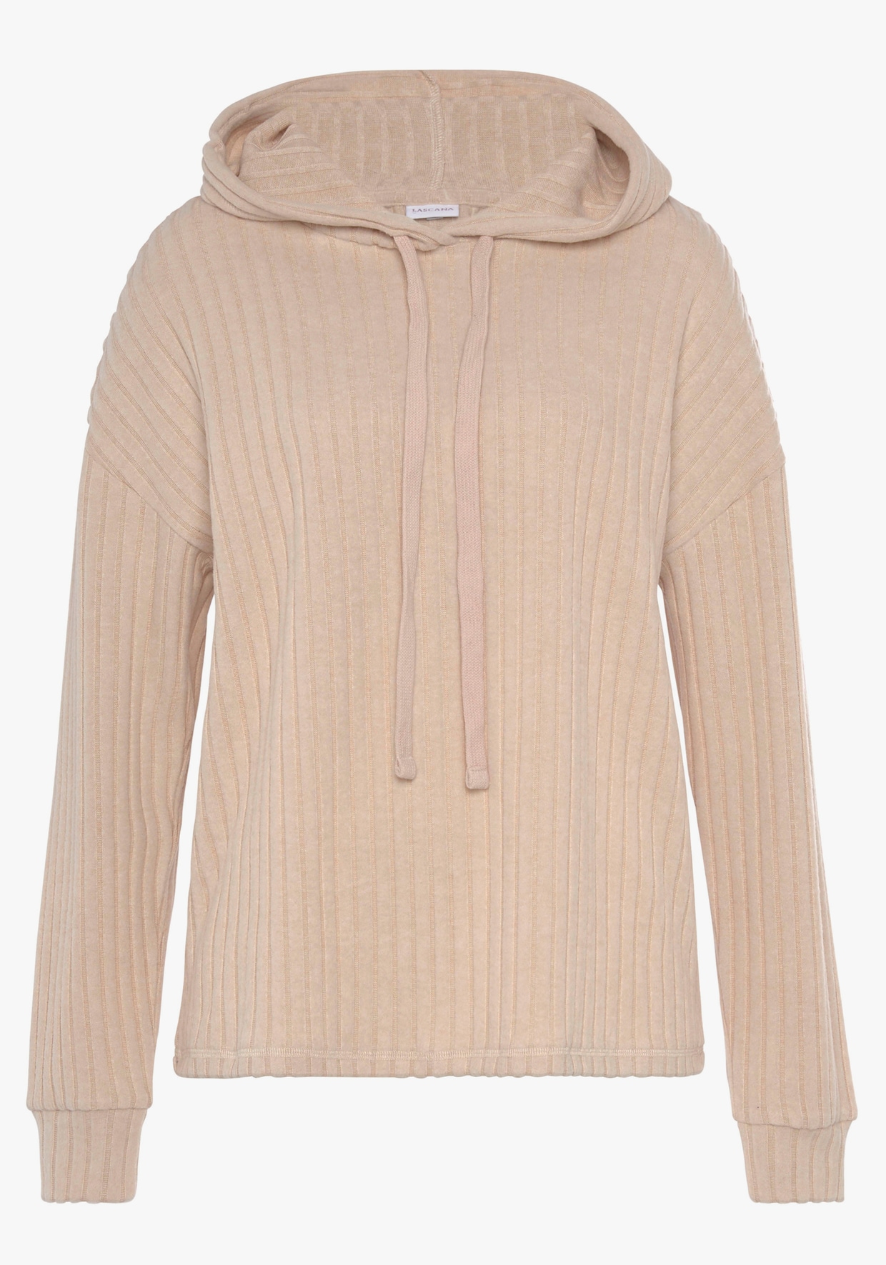 LASCANA Hoodie - sand-meliert