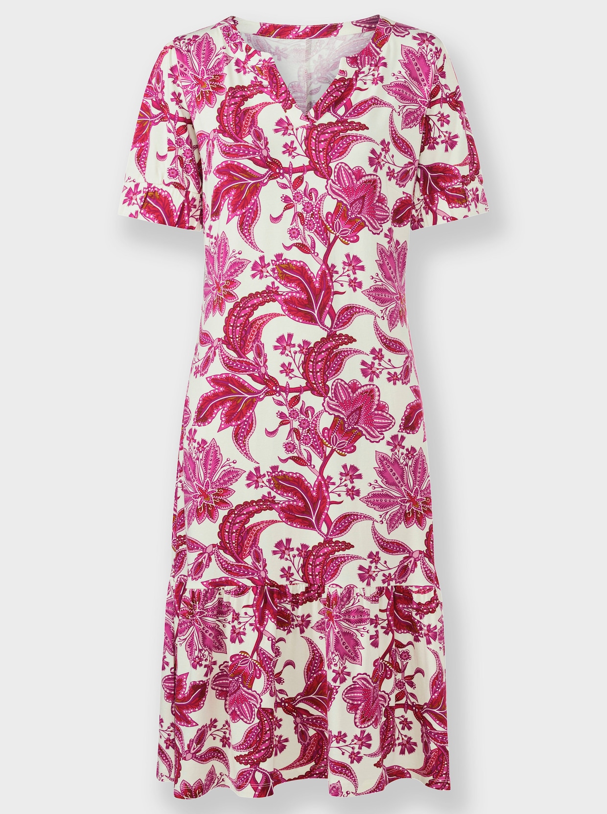 heine Robe imprimée - couleur ivoire-fuchsia imprimé