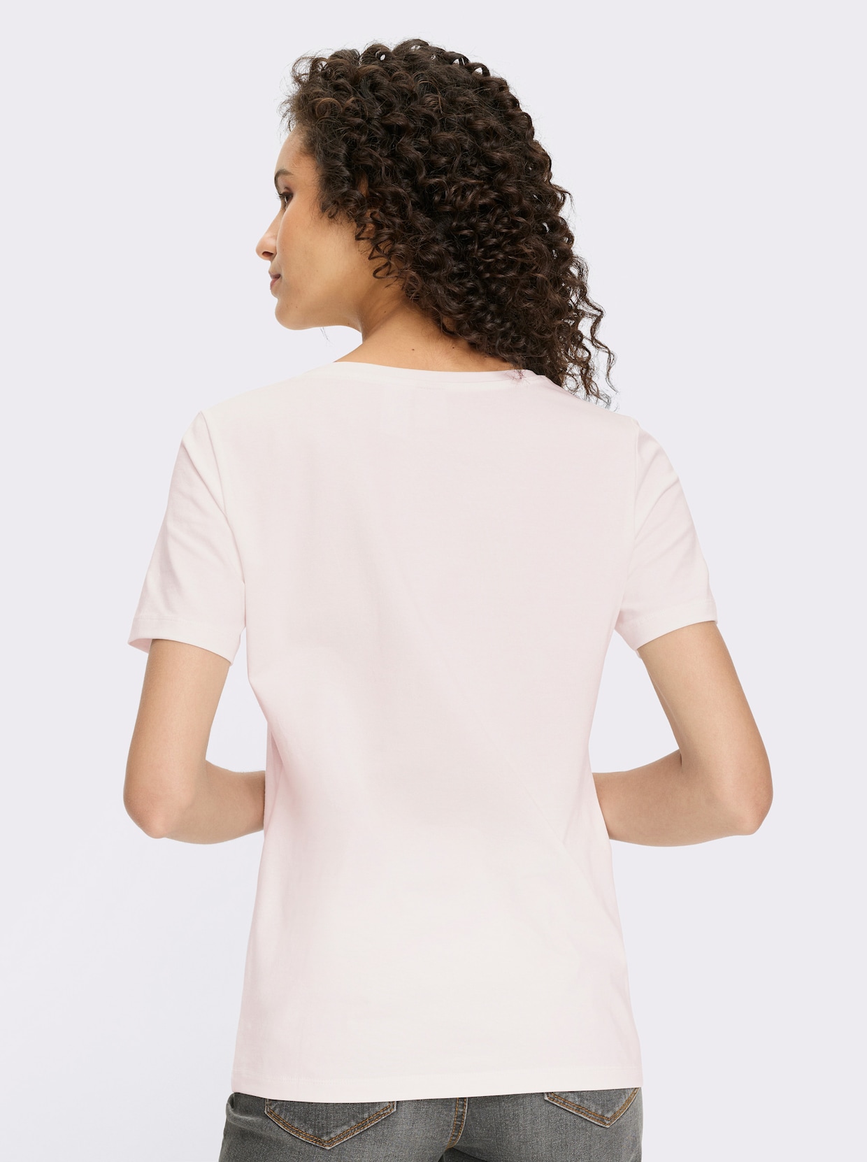 heine T-shirt à manches courtes - écru-papaye