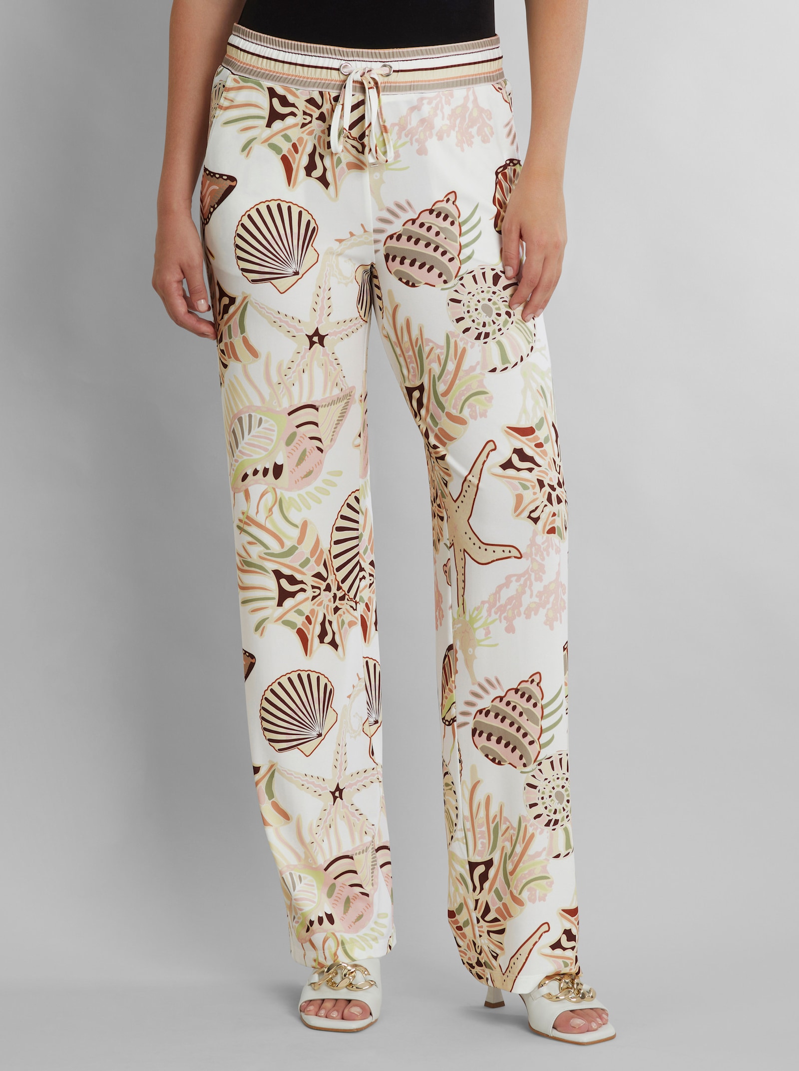 heine Schlupfhose mit Muster - ecru-schlamm-bedruckt