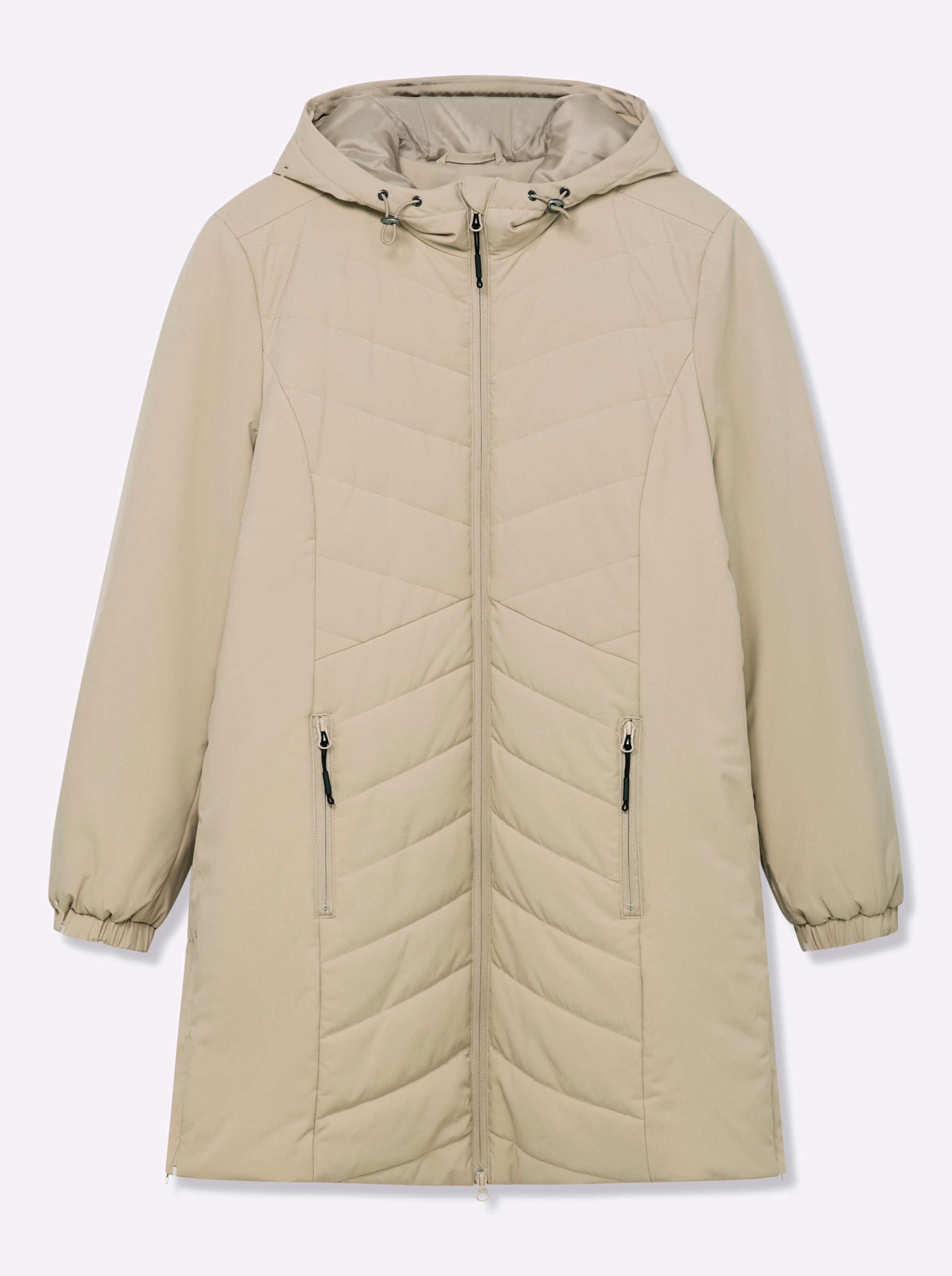 Sheego Damen Beige Steppjacke - Bild 3