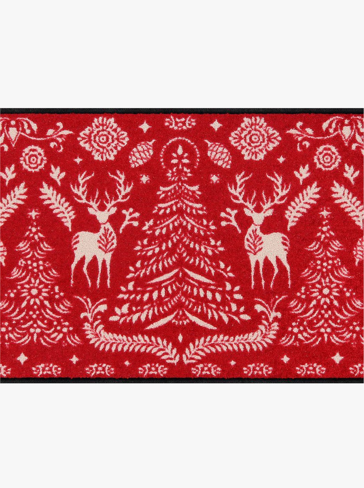 Salonloewe Fußmatte - rot-ecru