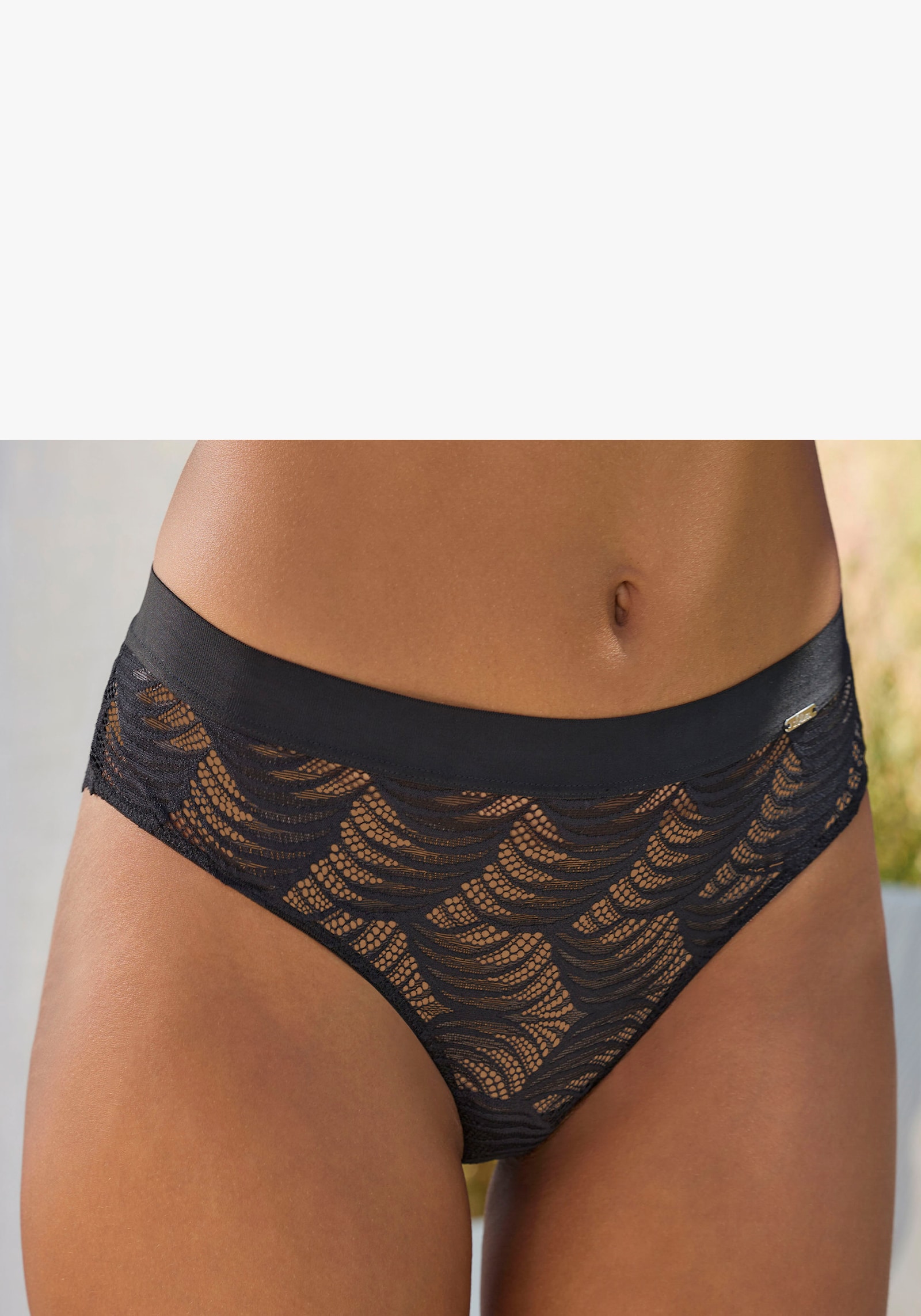 LASCANA Panty - schwarz