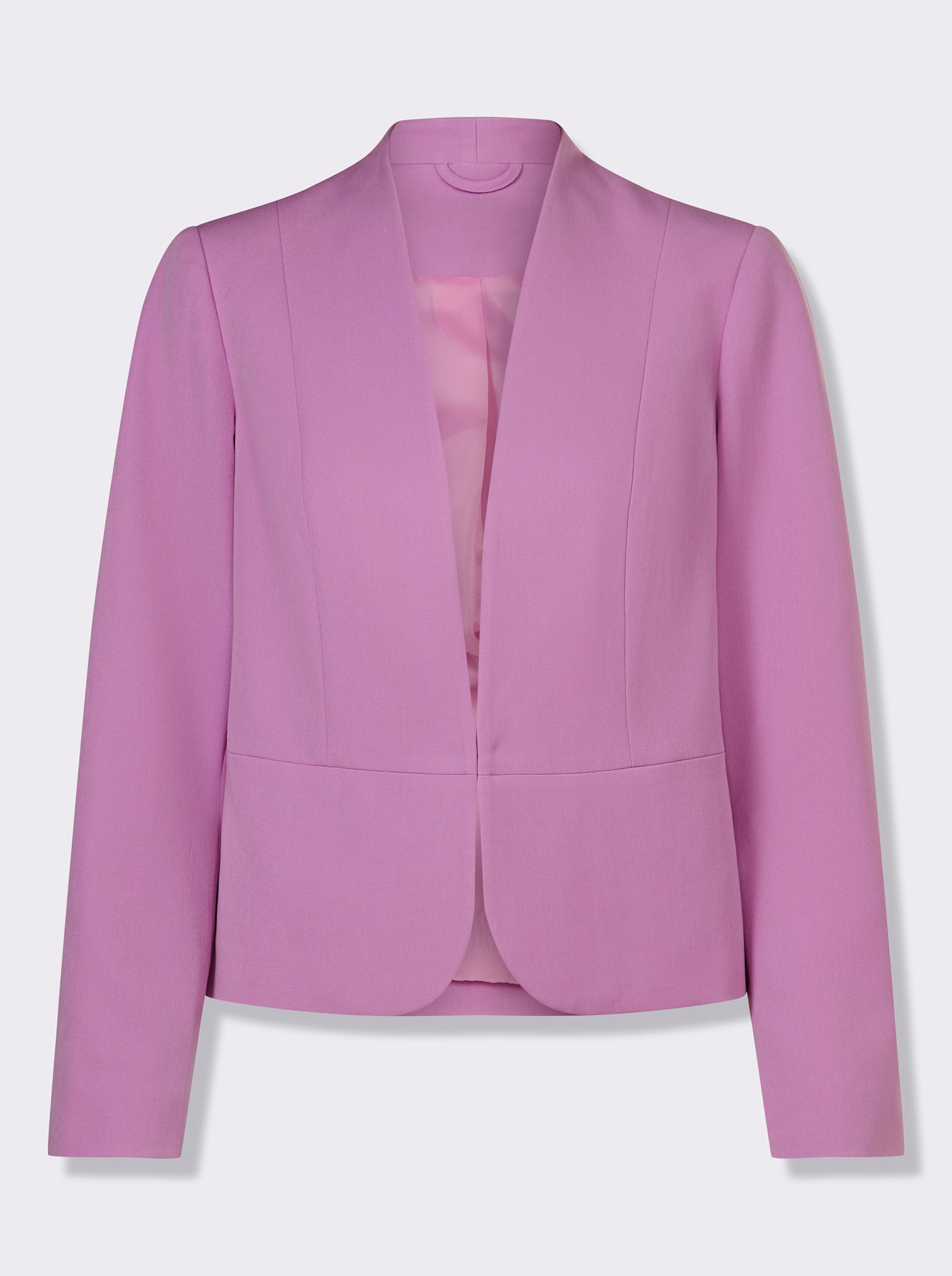 Kurzblazer mit abgerundetem Saum - orchidee