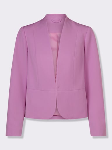 Kurzblazer mit abgerundetem Saum - orchidee