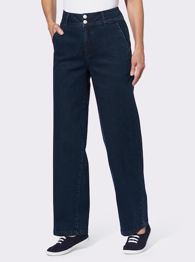 Jeans mit weitem Bein - dark blue